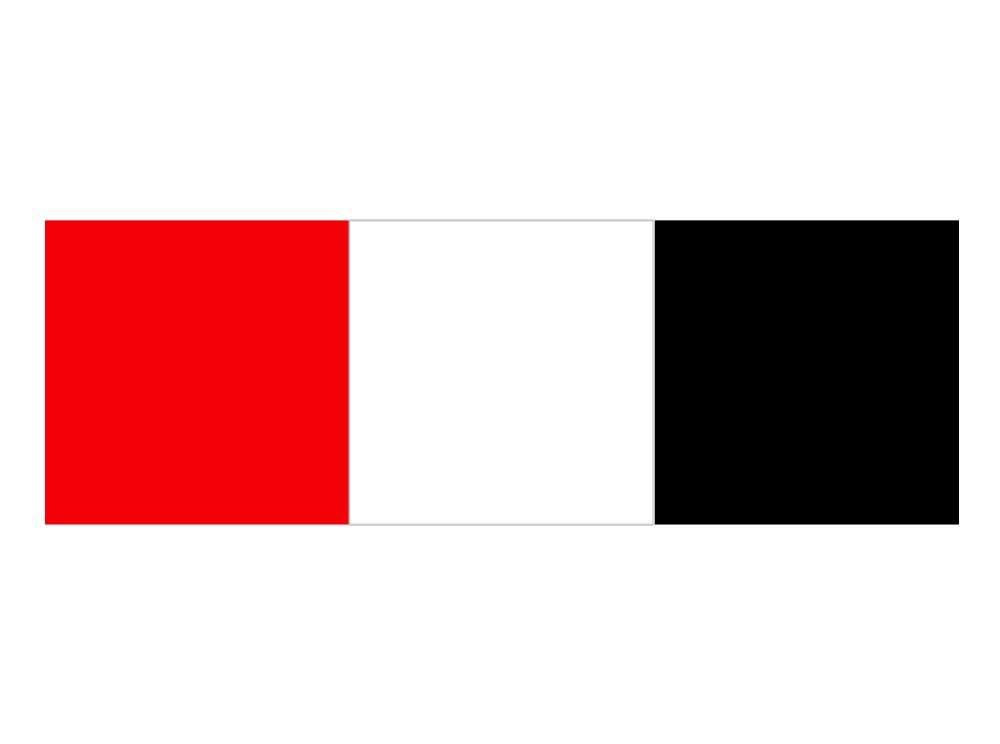 Colour palette red white and black