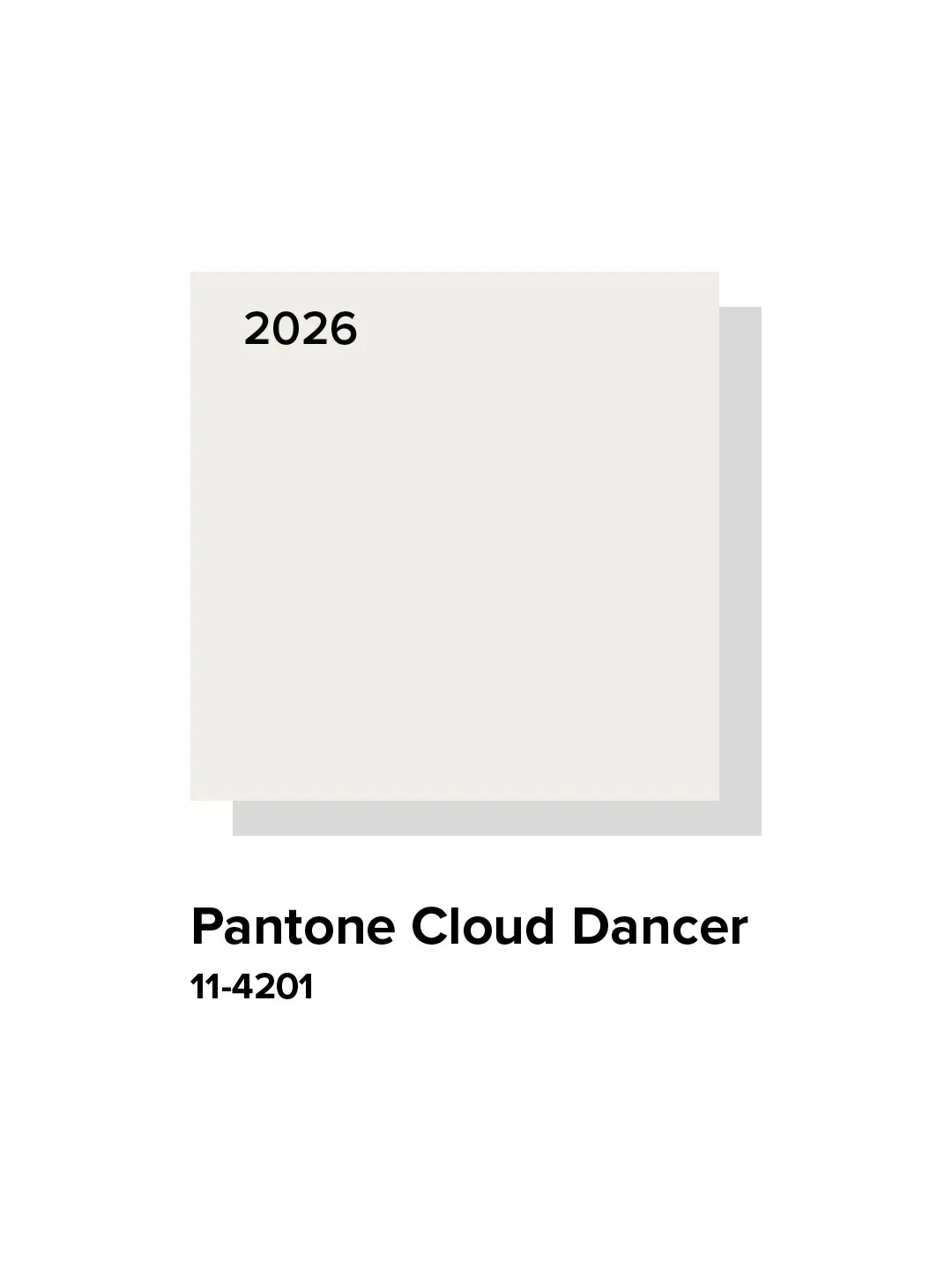 Is it even a colour?

Not one to shy away from controversy, Pantone have announced the colour of 2026 "Cloud Dancer". For a lover of colour like me, I've found it underwhelming and was hoping for a more inspiring shade. 

Pantone's reasonin