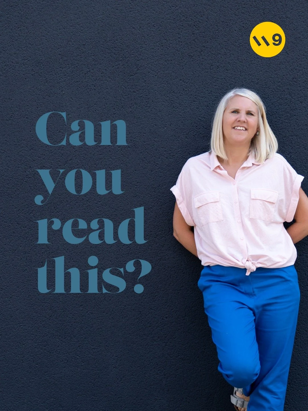 So you can read this with ease? 
Maybe you&rsquo;re blessed with great vision - but think of us oldies with our declining sight 👵🏻, or those who are colour blind. You don&rsquo;t want to put off your audience before they&rsquo;ve even read your mes