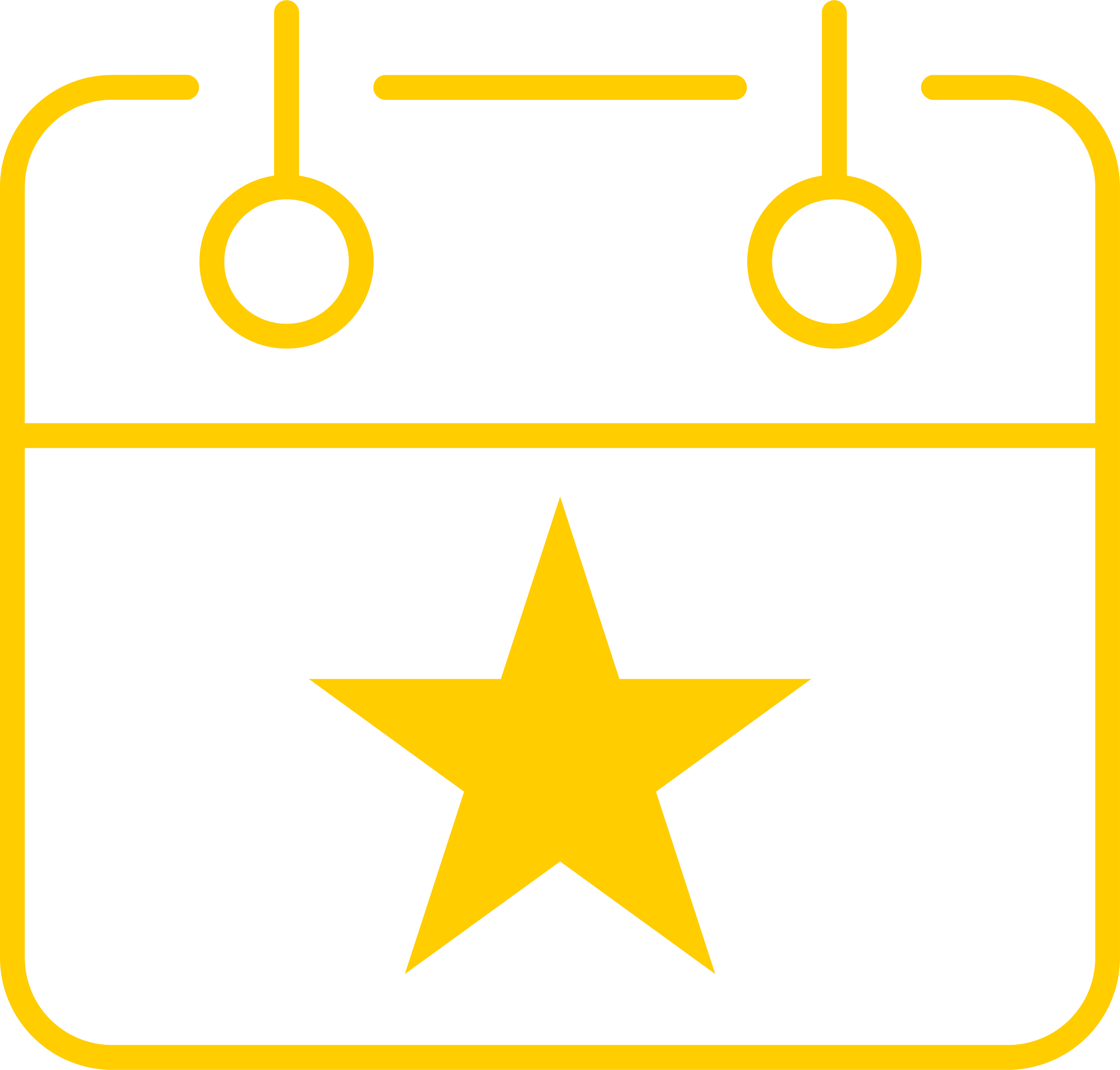 Stylised icon of calendar with star on to represent Designer for the Day