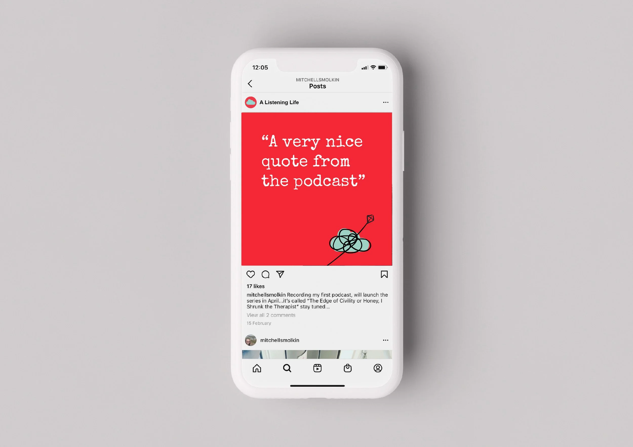 A Listening Life social media design by West9 Design Ltd