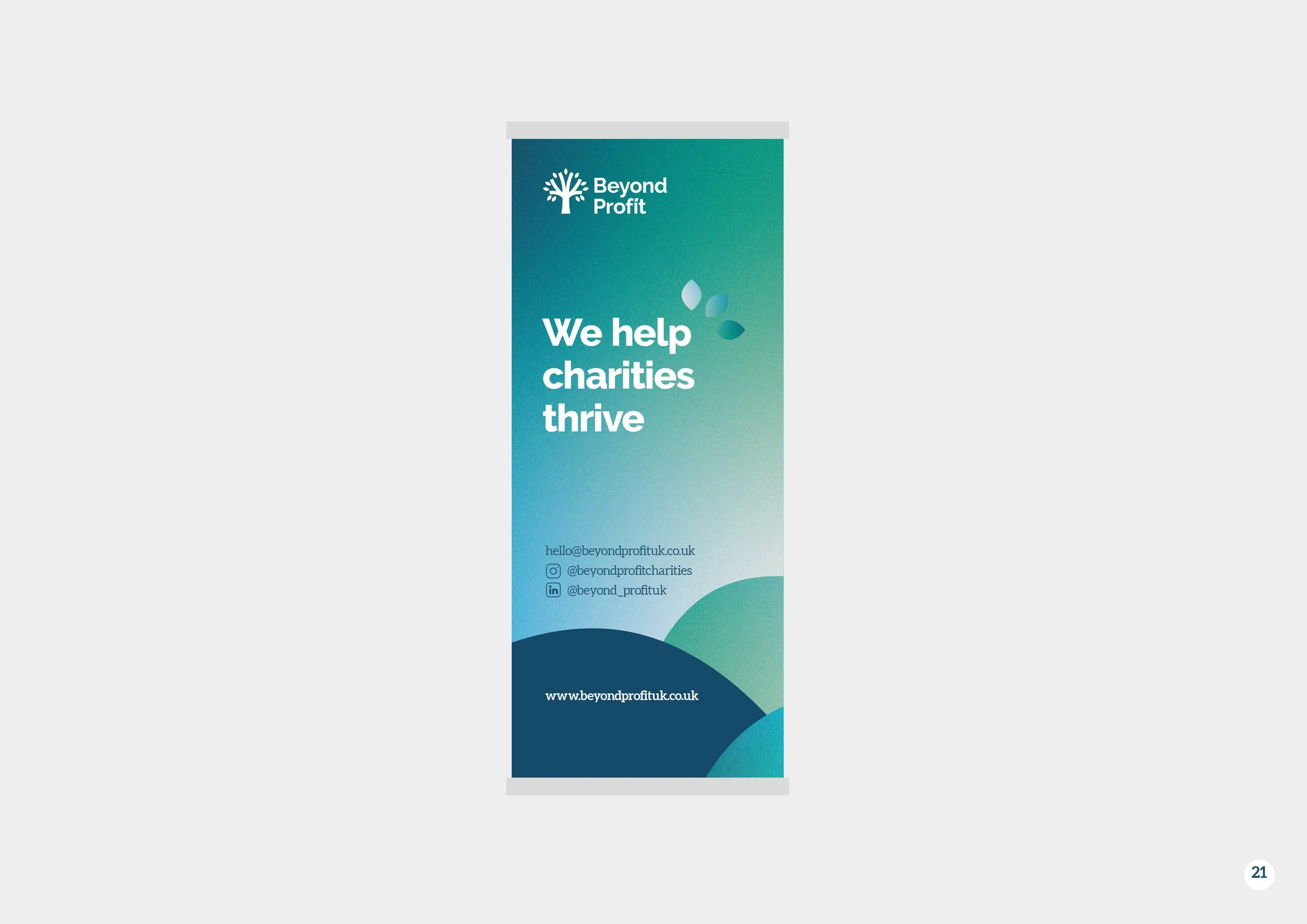 Banner design for Beyond Profit