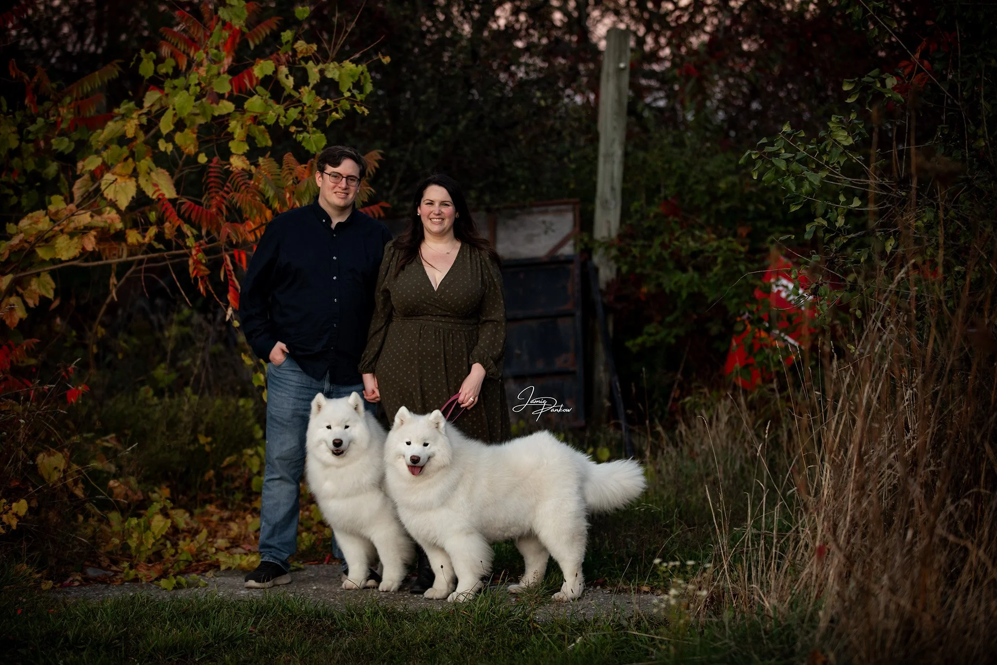 Megan &amp; Brian + Bumble &amp; Sadie

I mean&hellip; how could I not be obsessed with these two gorgeous Samoyeds? 🐾 Bumble and Sadie were absolute showstoppers &mdash; fluffy, happy, and full of personality!

But what really made this session spe