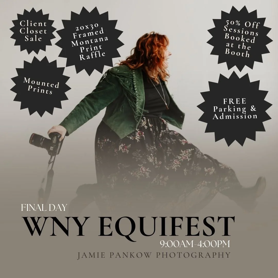 It&rsquo;s the final day of @wnyequifest! 🐴

If you didn&rsquo;t make it out yesterday, today&rsquo;s your last chance to come explore everything the event has to offer. Doors are open 9AM&ndash;4PM and there are so many incredible vendors, demos, a