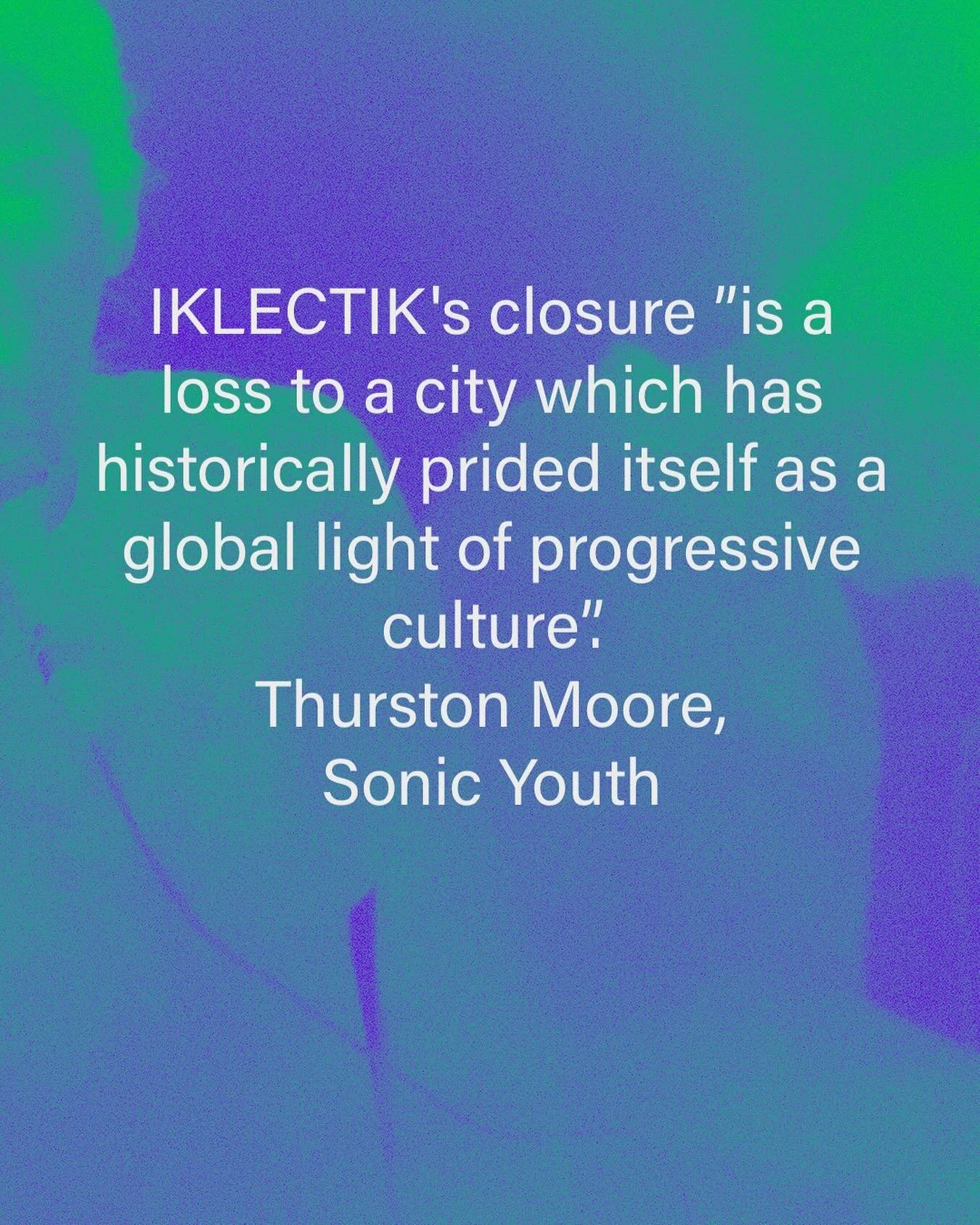 &ldquo;London has, in gracious exchange, been blessed by years of astounding programming from the performance venue IKLECTIK.

The presentations which IKLECTIK has offered to its audiences of adventurous music, mixed with an open forum of interdiscip