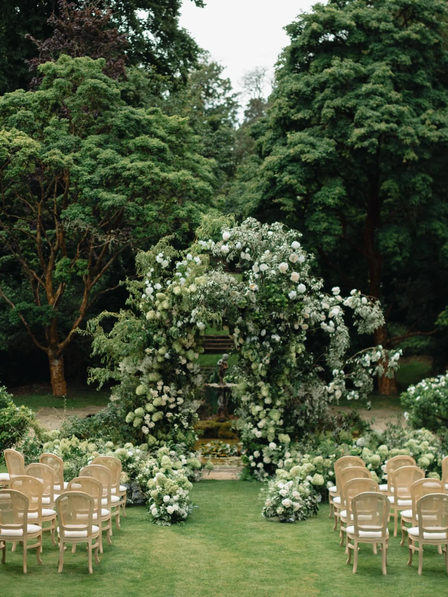 This ceremony was such a standout. The hydrangea arch was truly incredible, the kind of design that makes you stop for a moment. Our Elliana Chairs added a clean, elegant touch for guests to sit and take it all in.

It&rsquo;s settings like this that