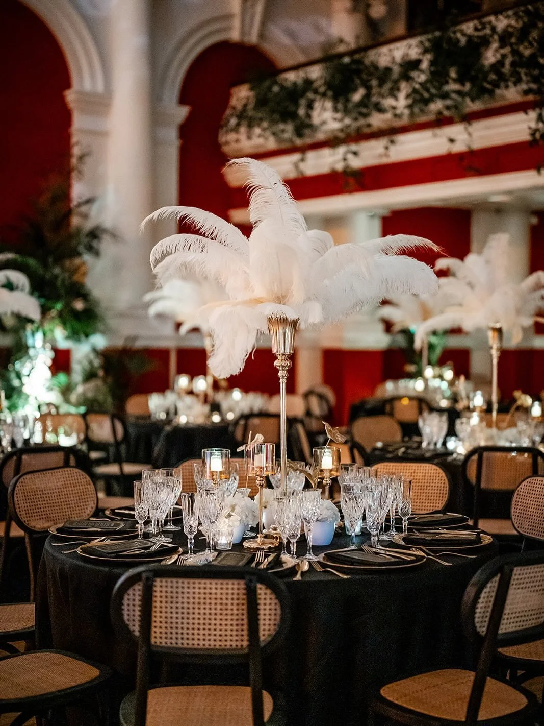 This event took its inspiration from the roaring twenties, embracing high contrast, depth and drama throughout the space. A reminder that some eras really do know how to make an entrance.

Our Felix Chairs sat comfortably within the scheme, their dar