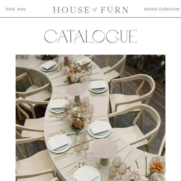 The Art of Wedding Styling: Our New Furniture Catalogue