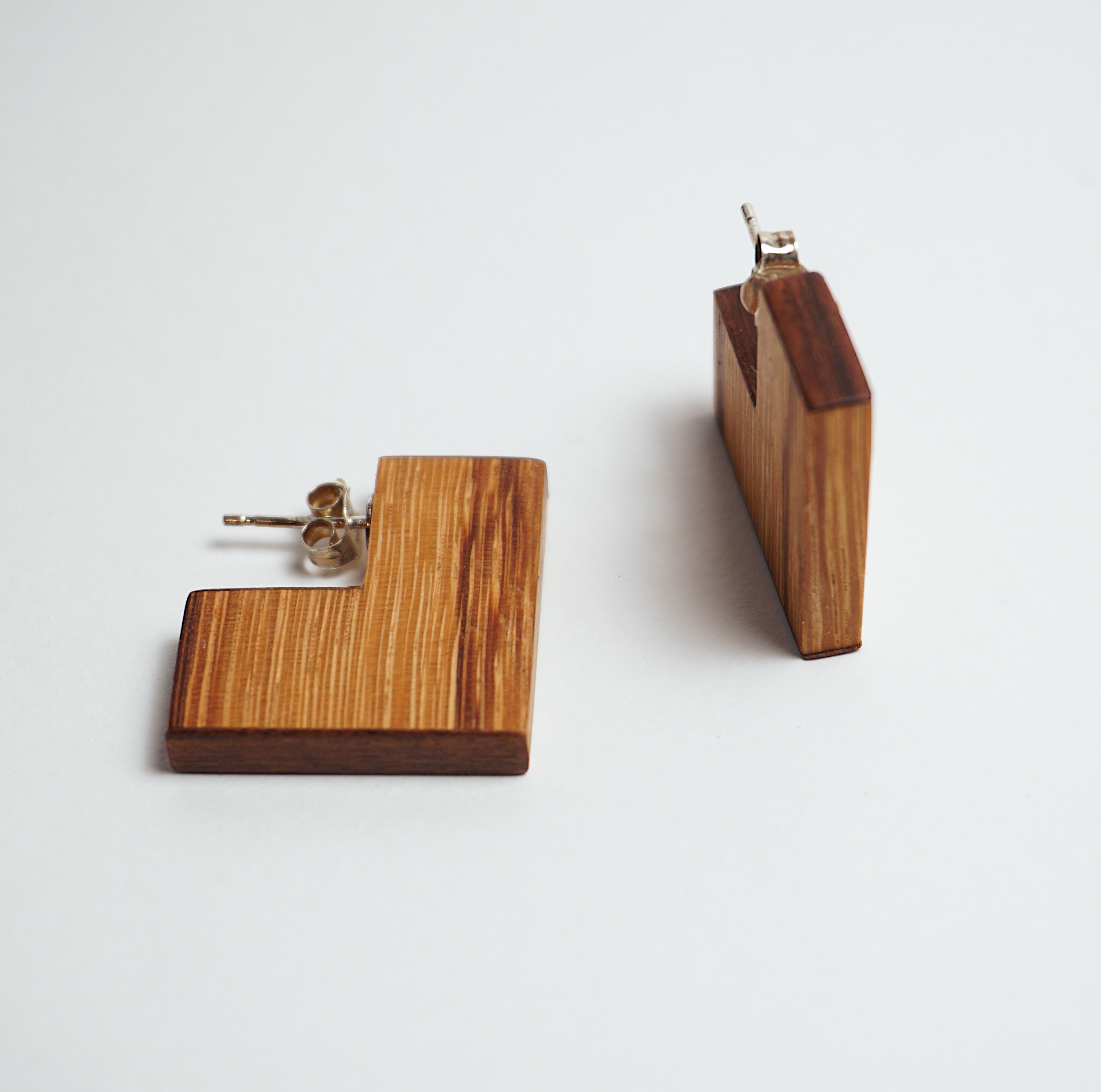 Créoles carrées en zébrano