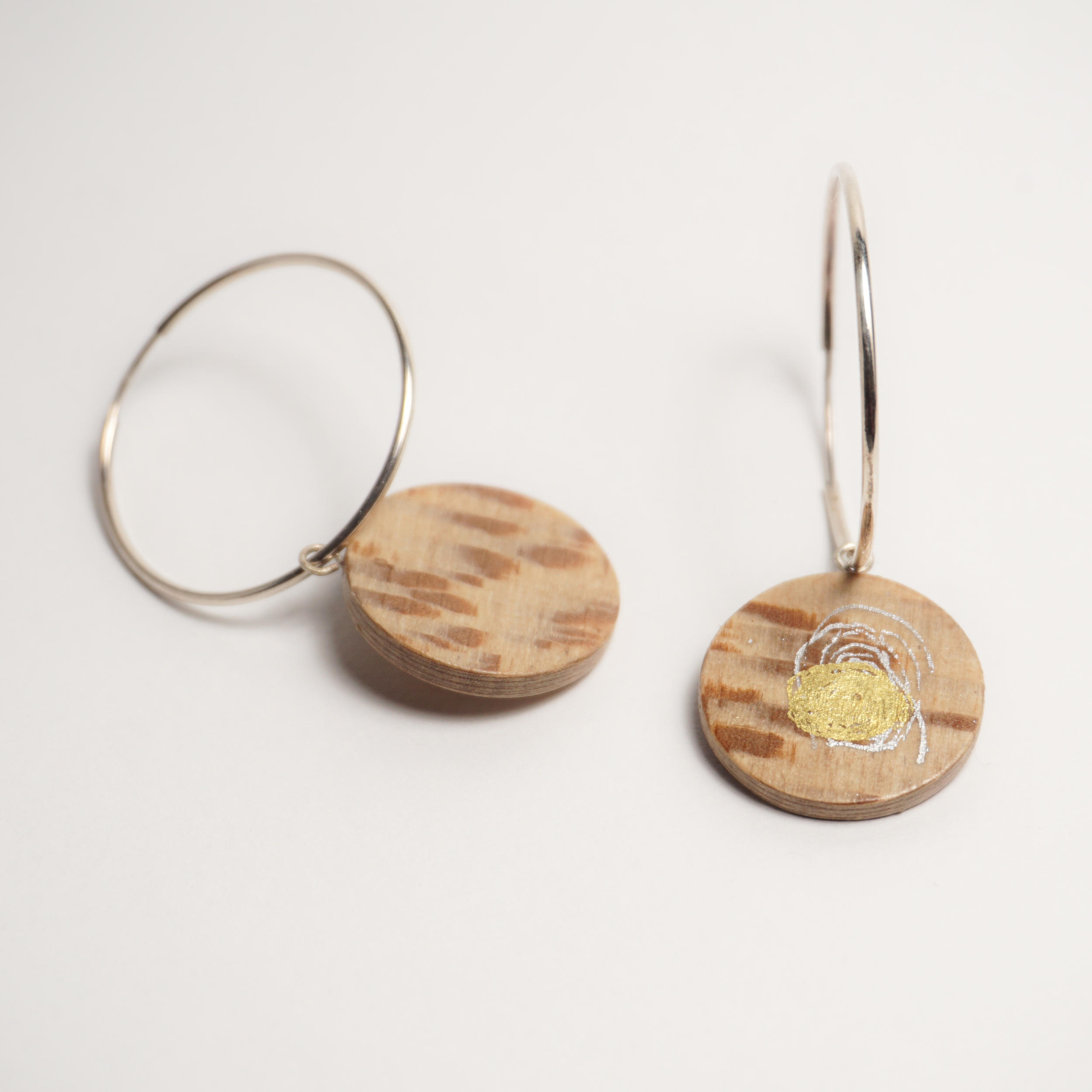 Créoles en érable platane