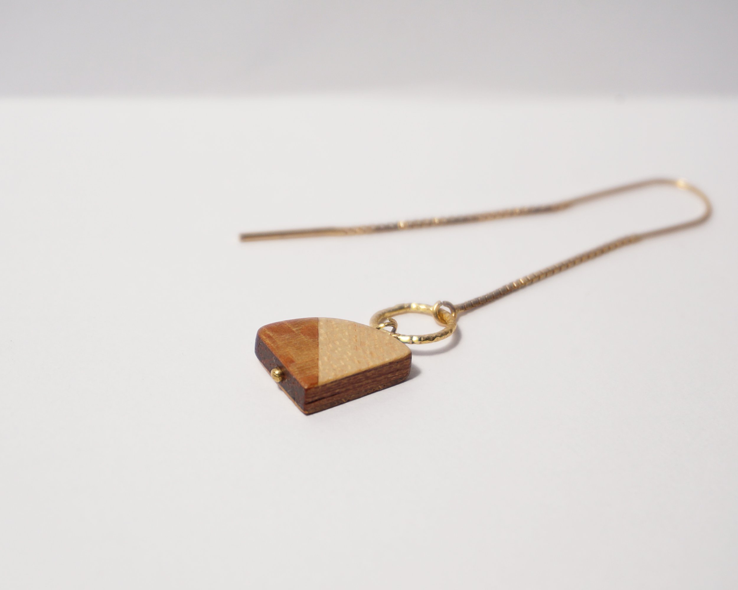 Pendentifs acajou plaqué