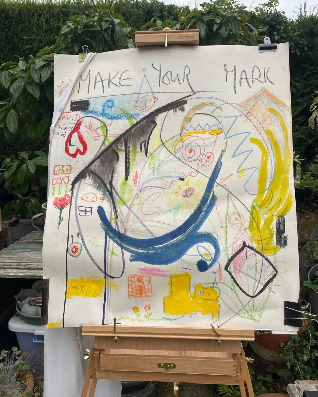 Day2 in the Make Your Mark house! Great fun today.  Lovely friendly interested people through and promises of return&hellip;Worcester Open Studios venue 15 Malvern😍