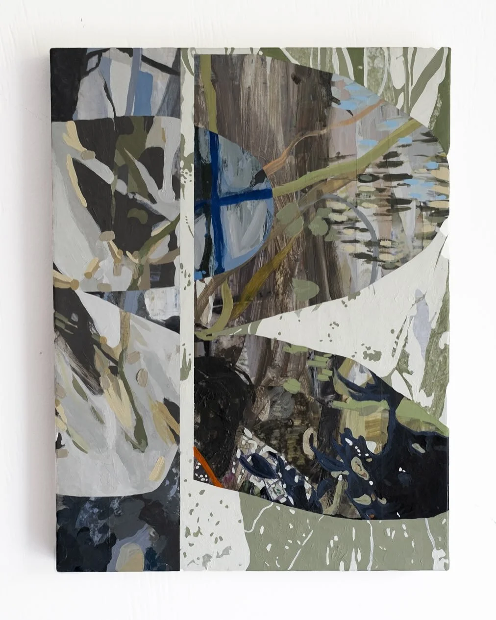 Thistle & Weeds
16x12”
Flashe, acrylic, image transfers, paper collage on canvas