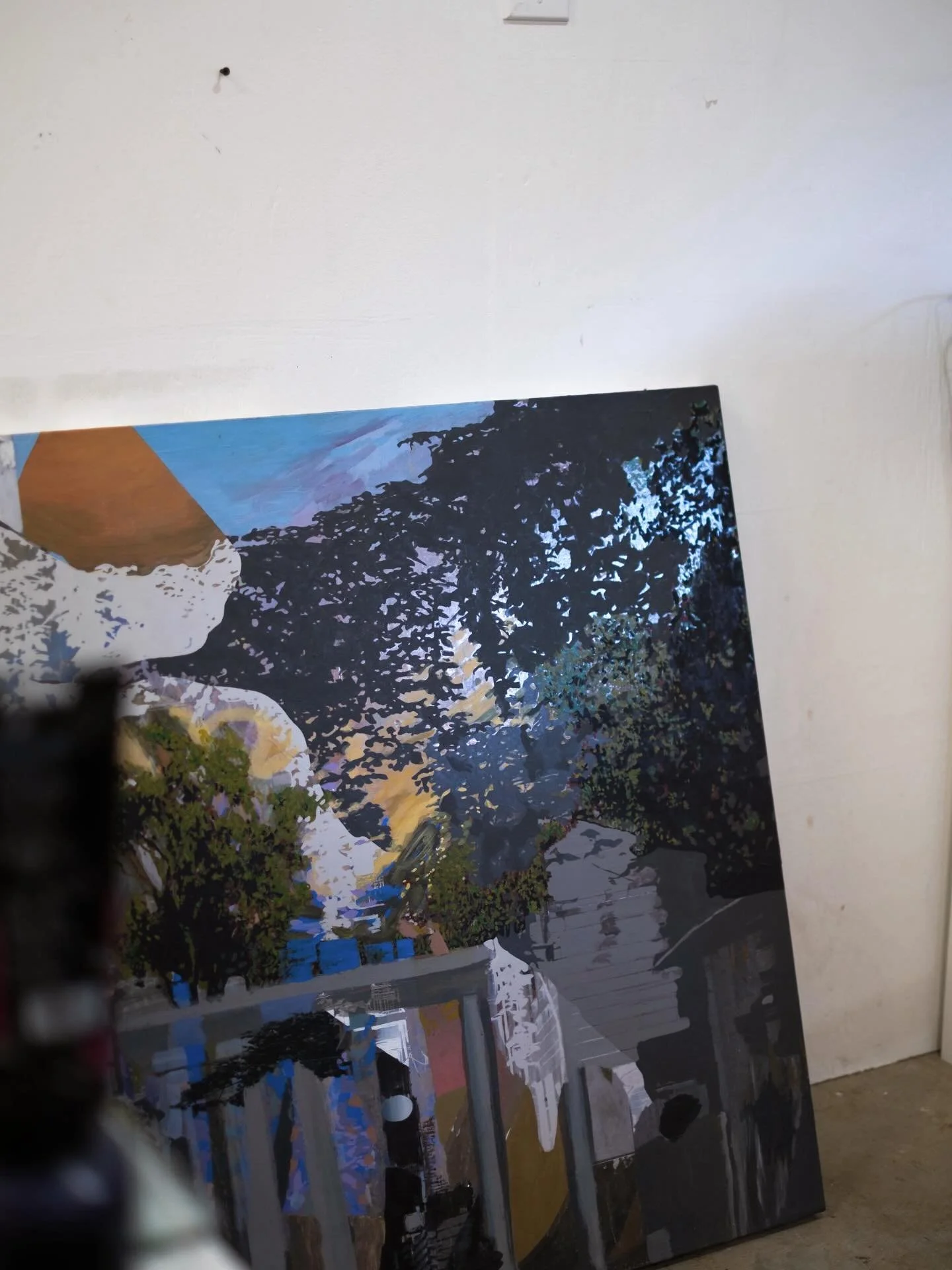 I was in the studio at the right time/right place tonight. Aka October in New England, southern light, approximately 4:45 pm EST (but she’s not picky) to see this piece light up π¦π‘