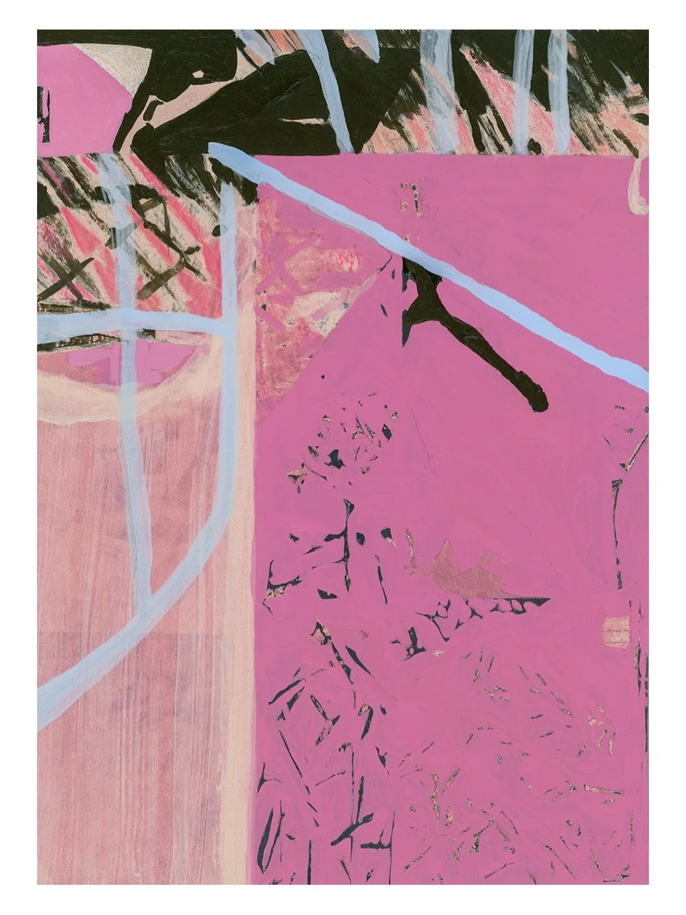 The last small in this group of new works on paper. View and learn more about them through ktlanestudio.com✨✨

Landscape Study in Pink &amp; Green
7x5&rdquo;
acrylic, collage, color pencil on paper
.
.
.
.
.
.
.
.
#gallerywall #artforinteriors #artfo