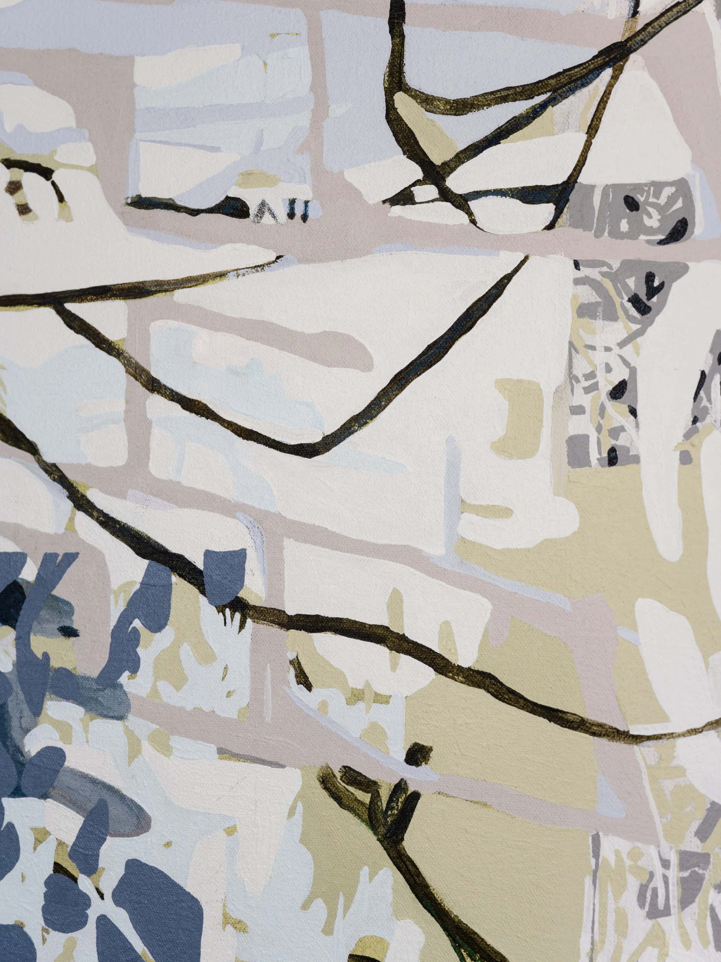 A few sneaky details of a newly finished piece 🌱 

Hiding Place
18x20&rdquo;
acrylic and colored pencil on canvas
.
.
.
.
.
.
.
#todaysartreport #femaleartists #contemporarypaintings #paintersofinstagram #contemporarypainters
