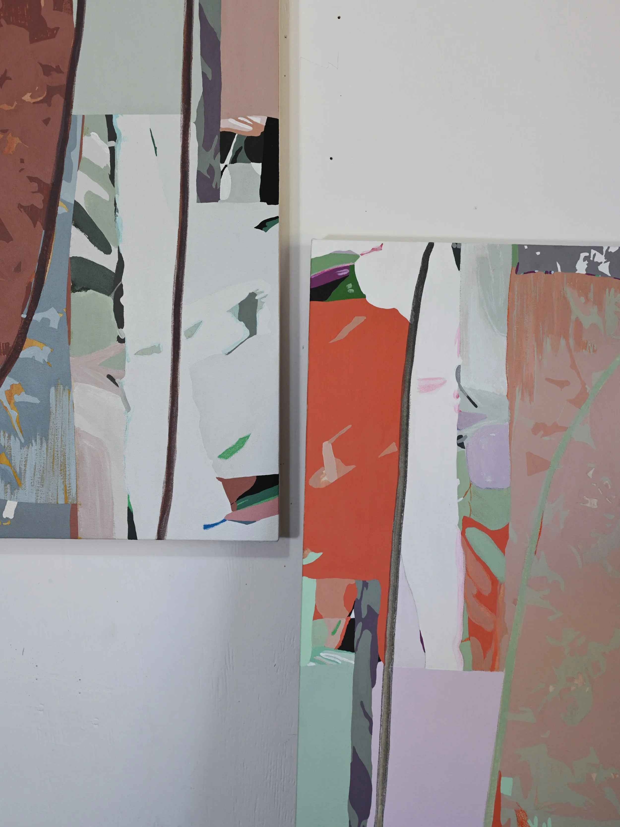 I spent a large part of this morning sitting with this new work and thinking about how much my process has changed.

My materials and process are getting simpler, and I think that&rsquo;s most likely a result of my move from the city to Southern New 