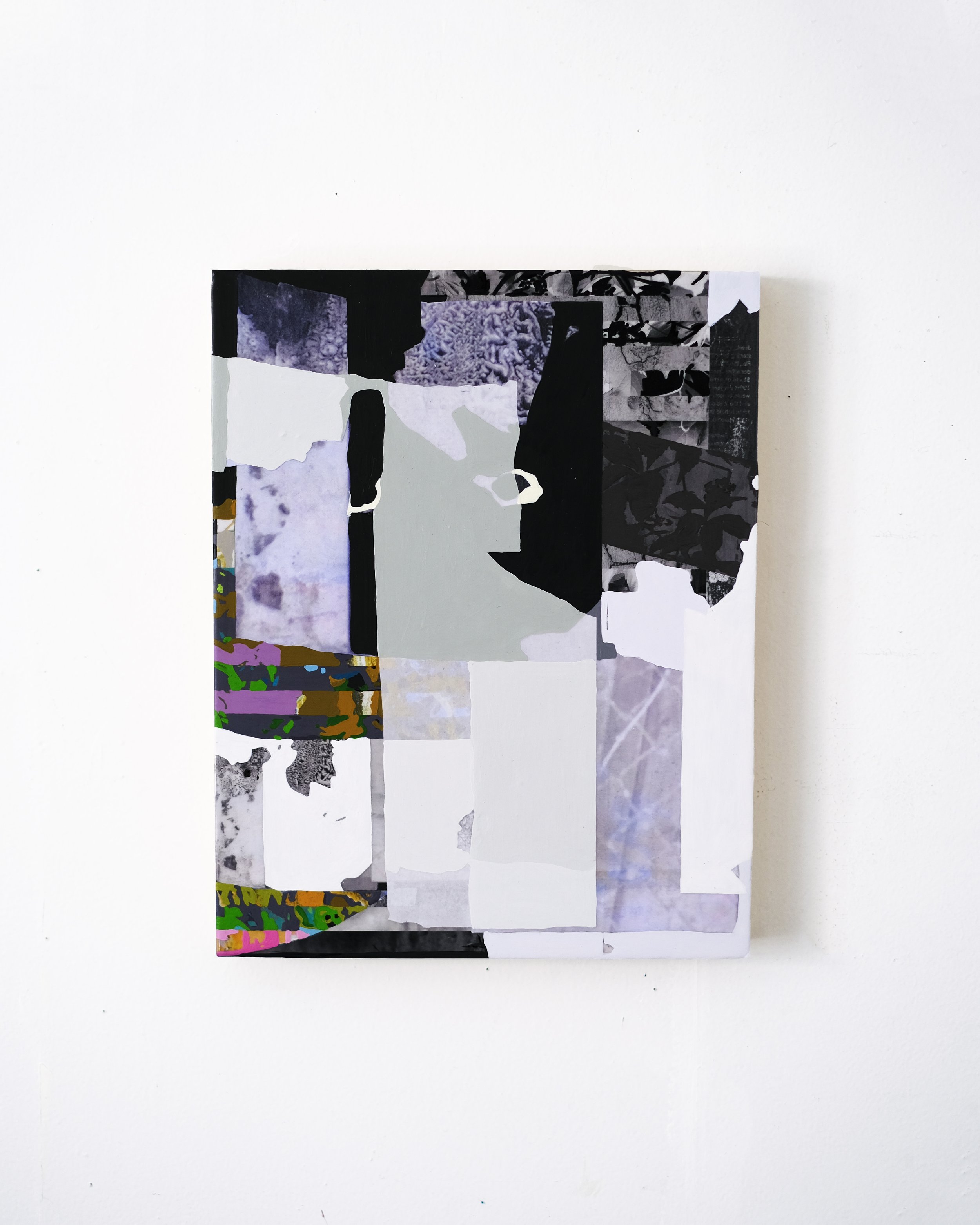 Glass House – 14x11" – Original Vertical Abstract Painting