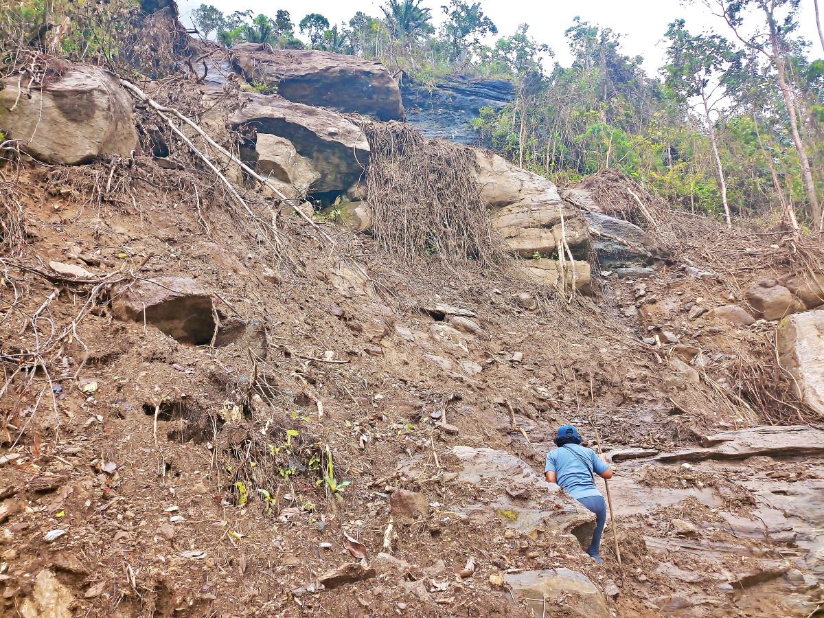 Devastating landslide
