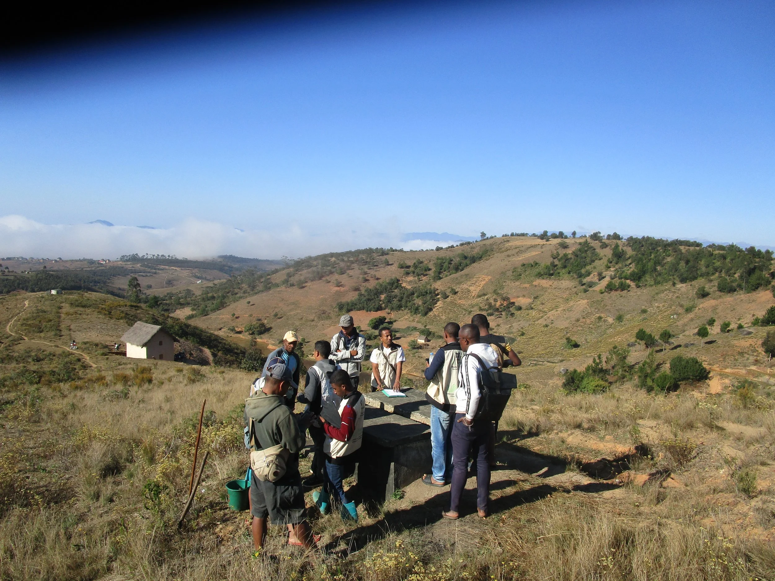 Site visit to the water source (catchment point) 