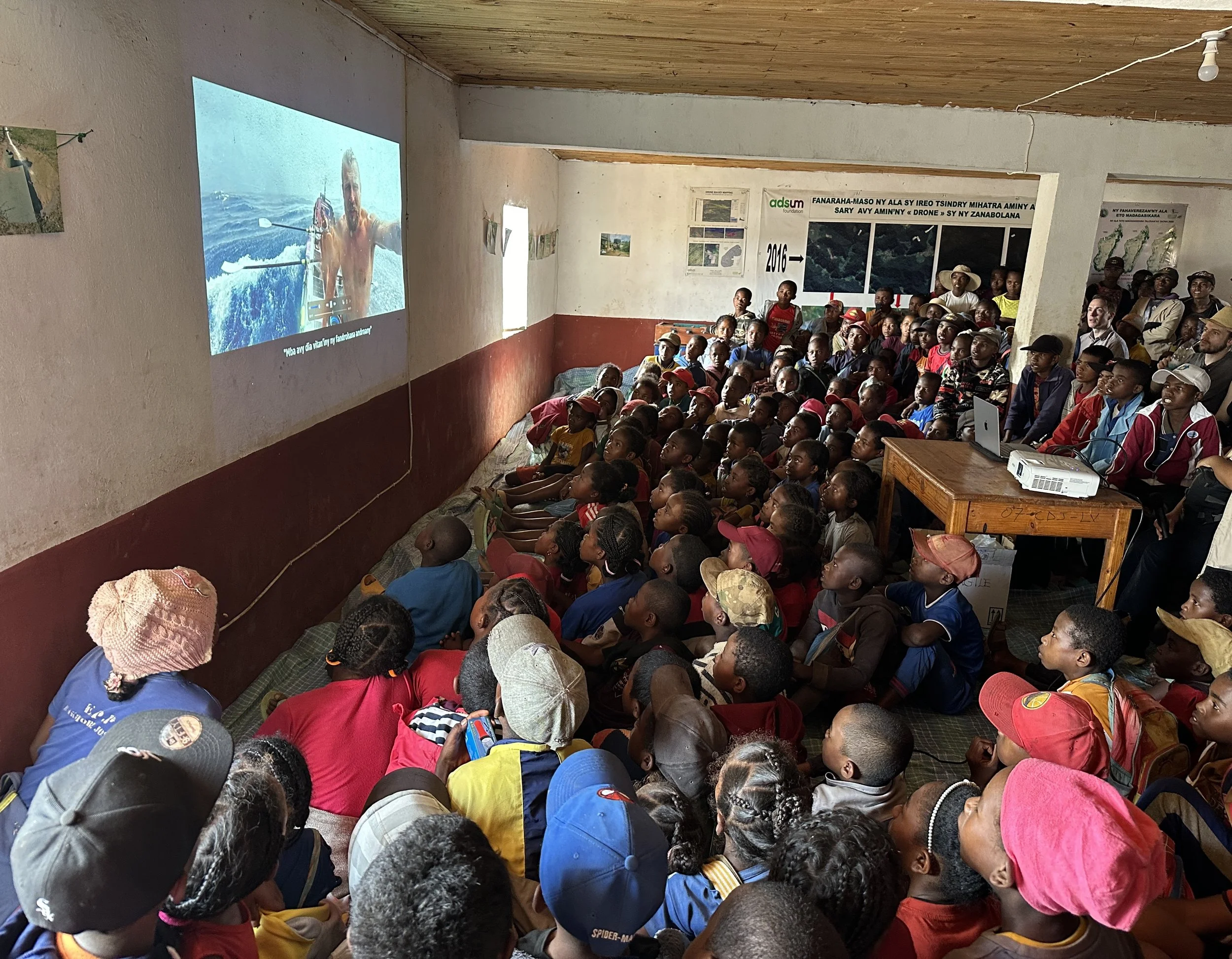 Pacific row film screening at the youth centre