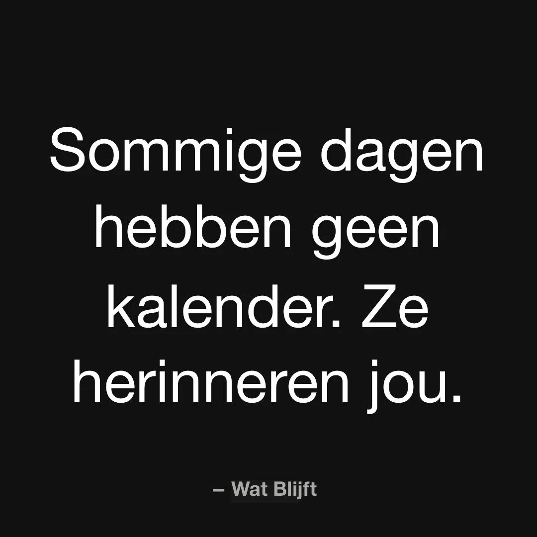 Het is de stilte die spreekt, niet de datum. 

⠀ 
#WatBlijft #Boek2026 #Resonantie #Literatuur #Thriller