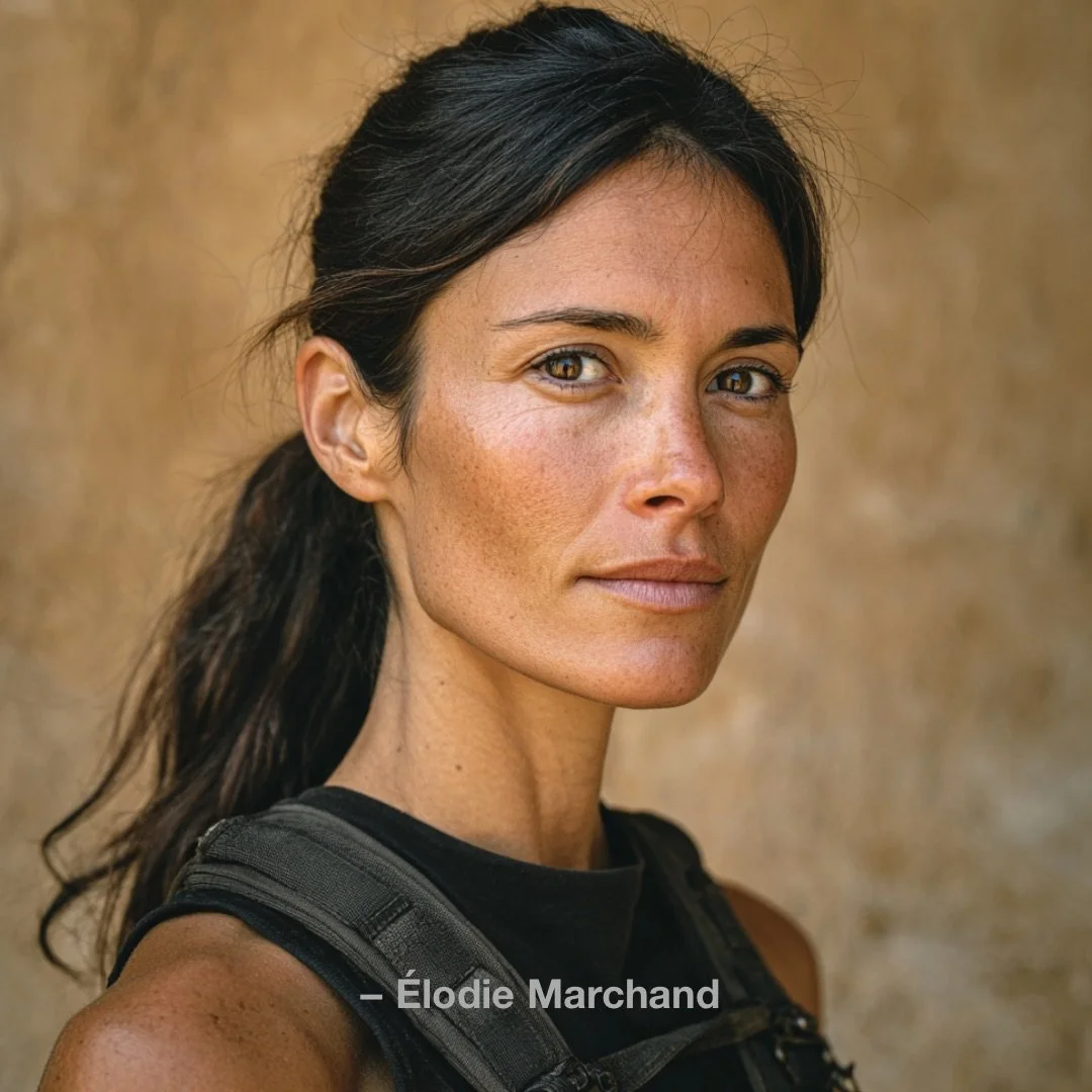 Wat ge voelt, is niet nieuw. Ge zijt het gewoon vergeten.

&Eacute;lodie Marchand. Erfgoedgids en veldarcheologe, gespecialiseerd in geologie en Occitaanse geschiedenis.

#WatBlijft #Boek2026 #Resonantie #Thriller #Literatuur