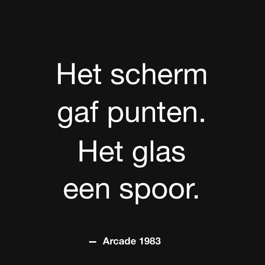Arcade 1983.

#WatBlijft #Boek2026 #Resonantie #Literatuur #Thriller #Clara #Resonantie #Arcade #1983 #Glitch #WatJeZiet