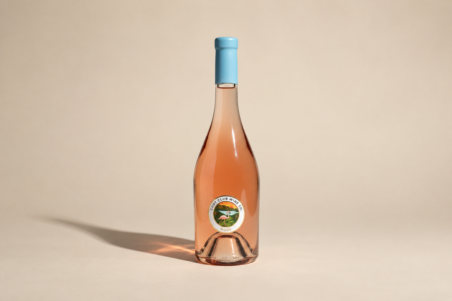 Minimalist Rosé Bottle Still Life.png