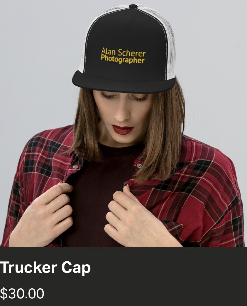 Alan Scherer Photographer Snapback Trucker Hat