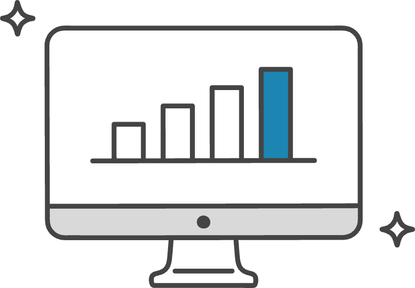 右肩上がりのグラフ