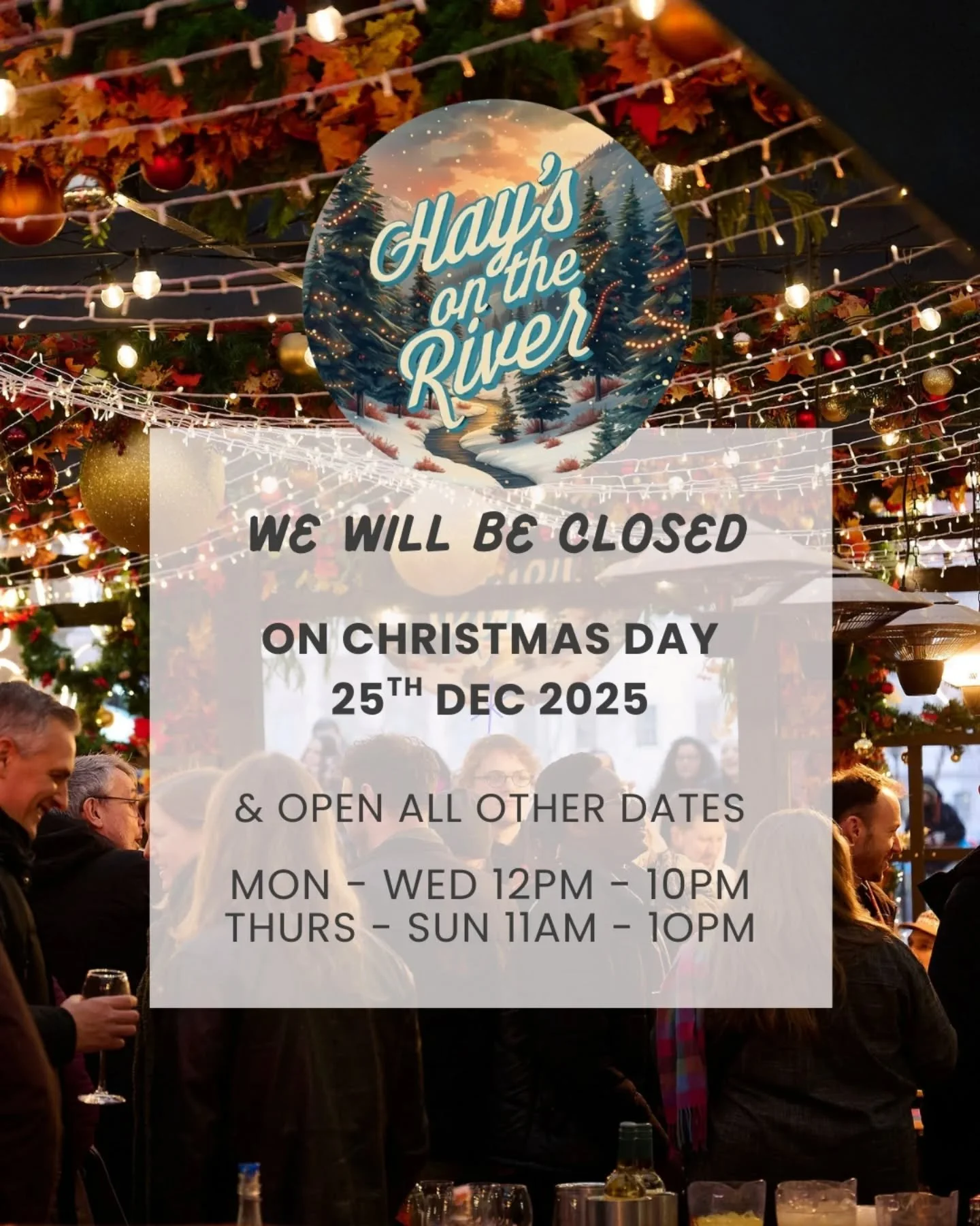 We are open every day of the rest of the year (almost) 👉 The only day we are CLOSED will be Christmas Day 25th December! 

🎄🎄🎄
#haysontheriver #haysgalleria #londonbridge #christmas #londonchristmas #christmastime