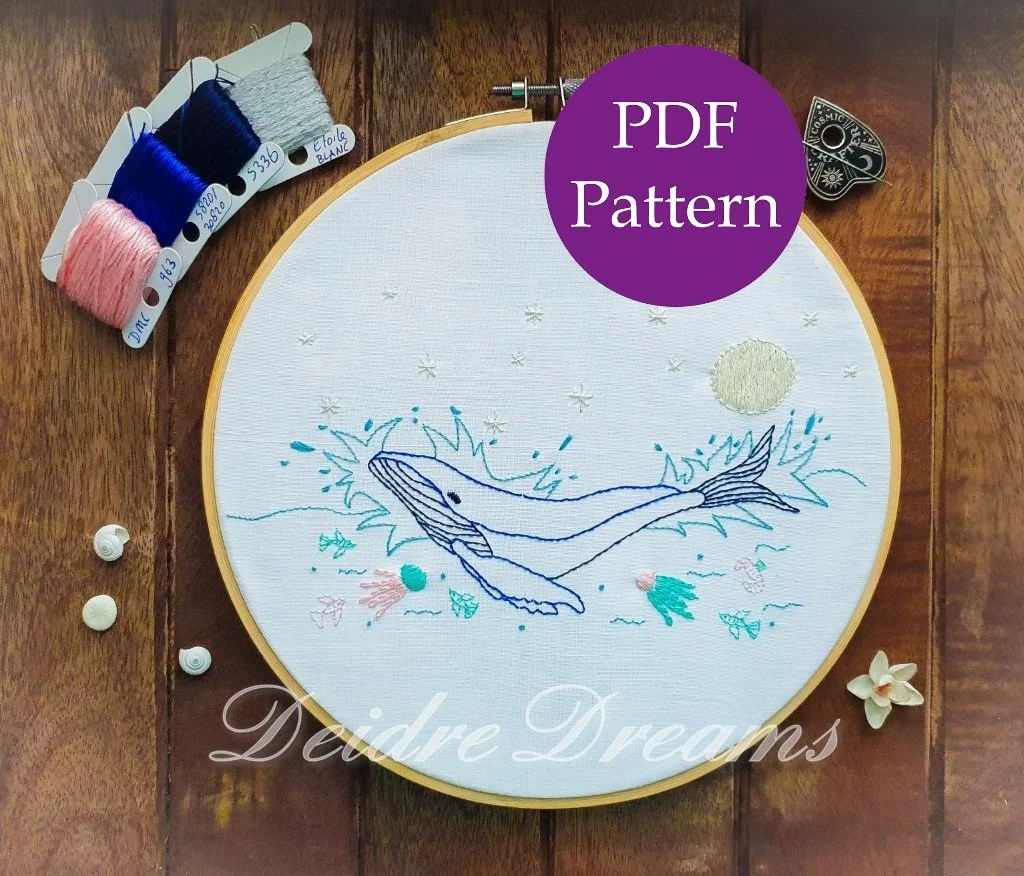 Humpback Whale - Digital Embroidery Pattern