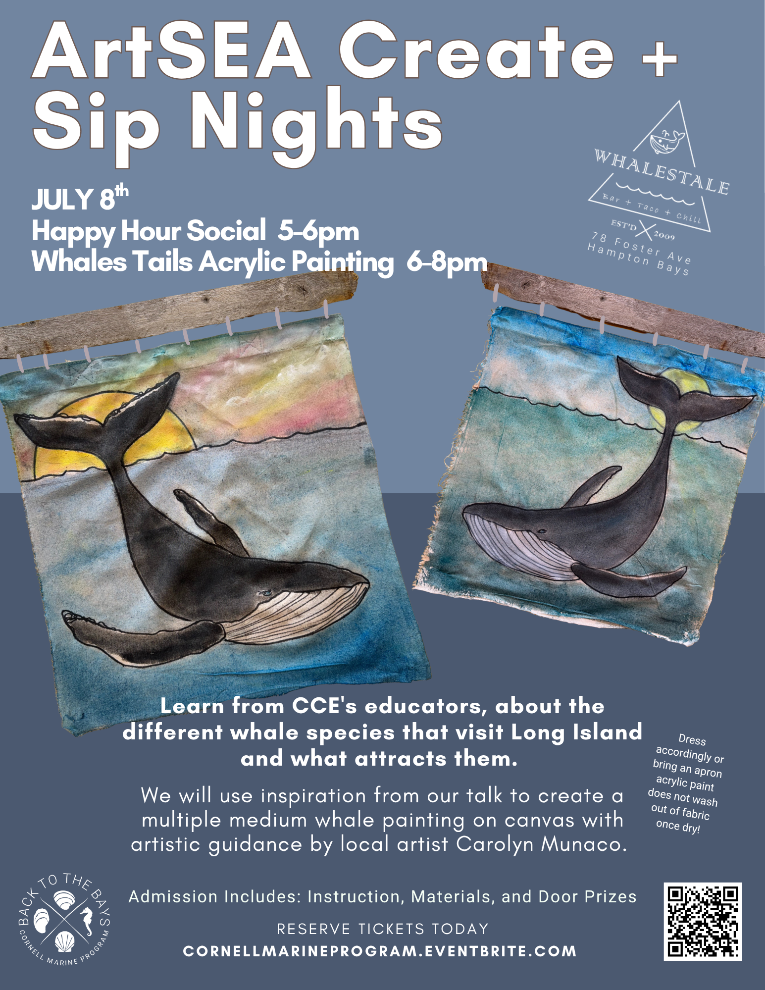 ArtSea Create + Sip: Whale Tails