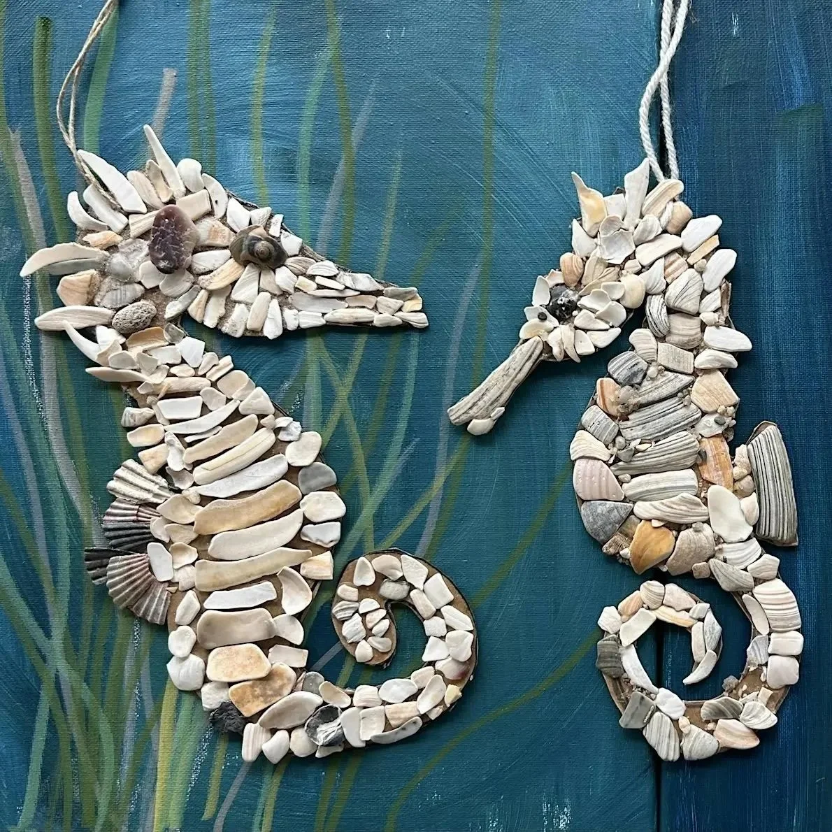 ArtSea Seahorse Shell Mosaic