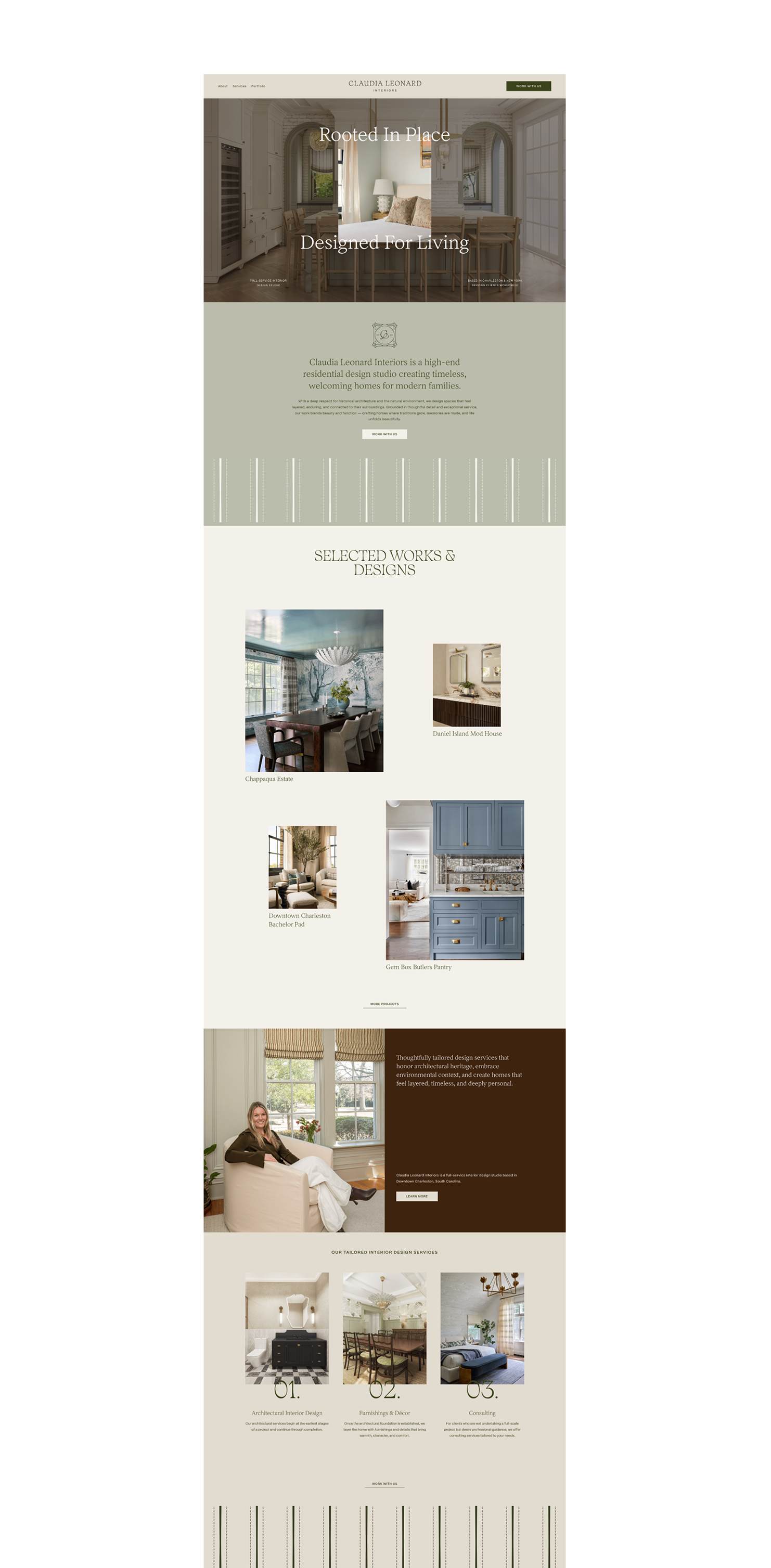 an interior design studio website that attracts luxury clients