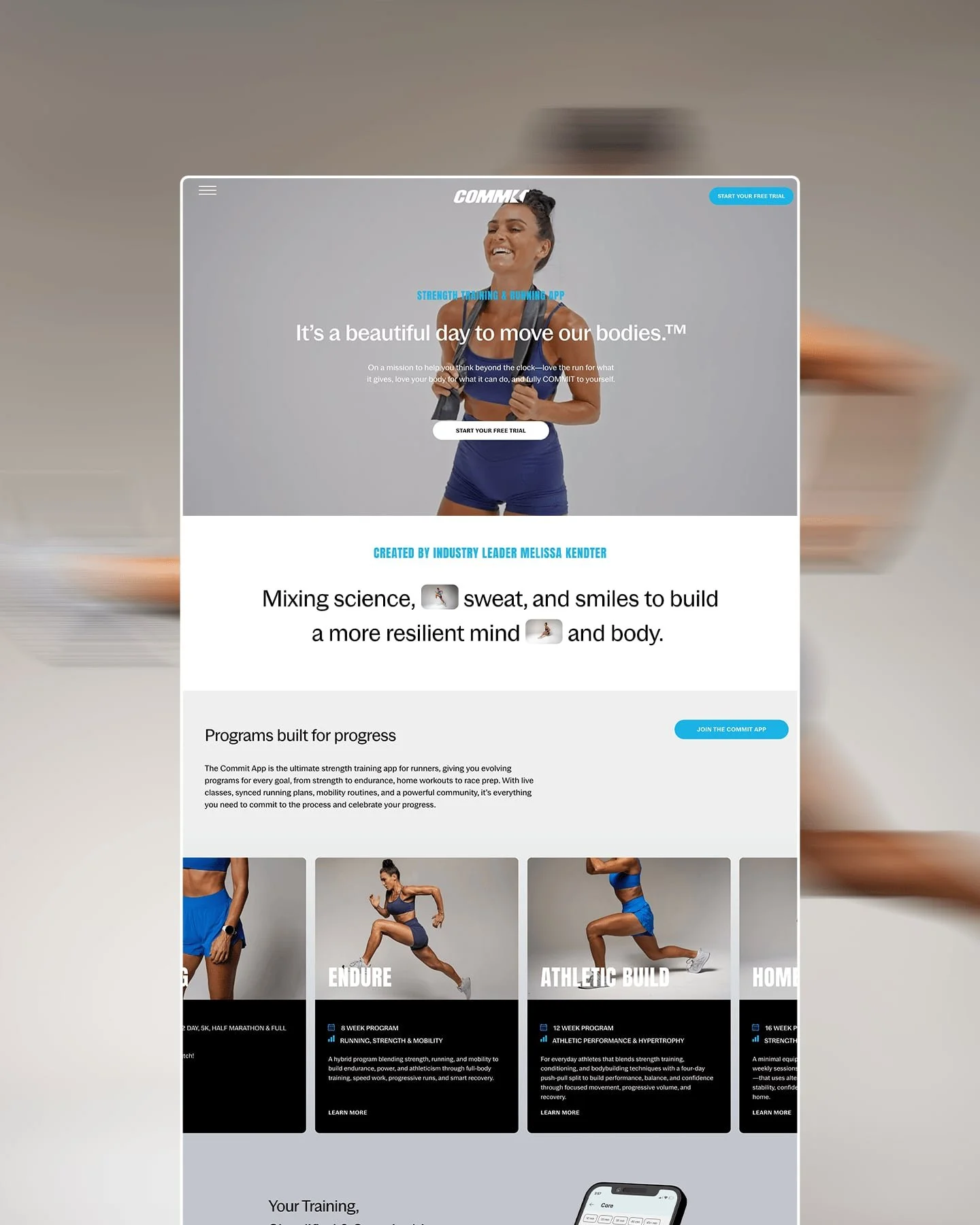 design agency for fitness brand