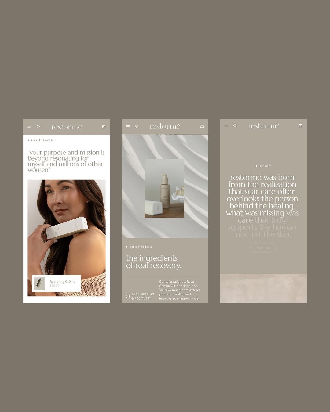 best skincare website design tips