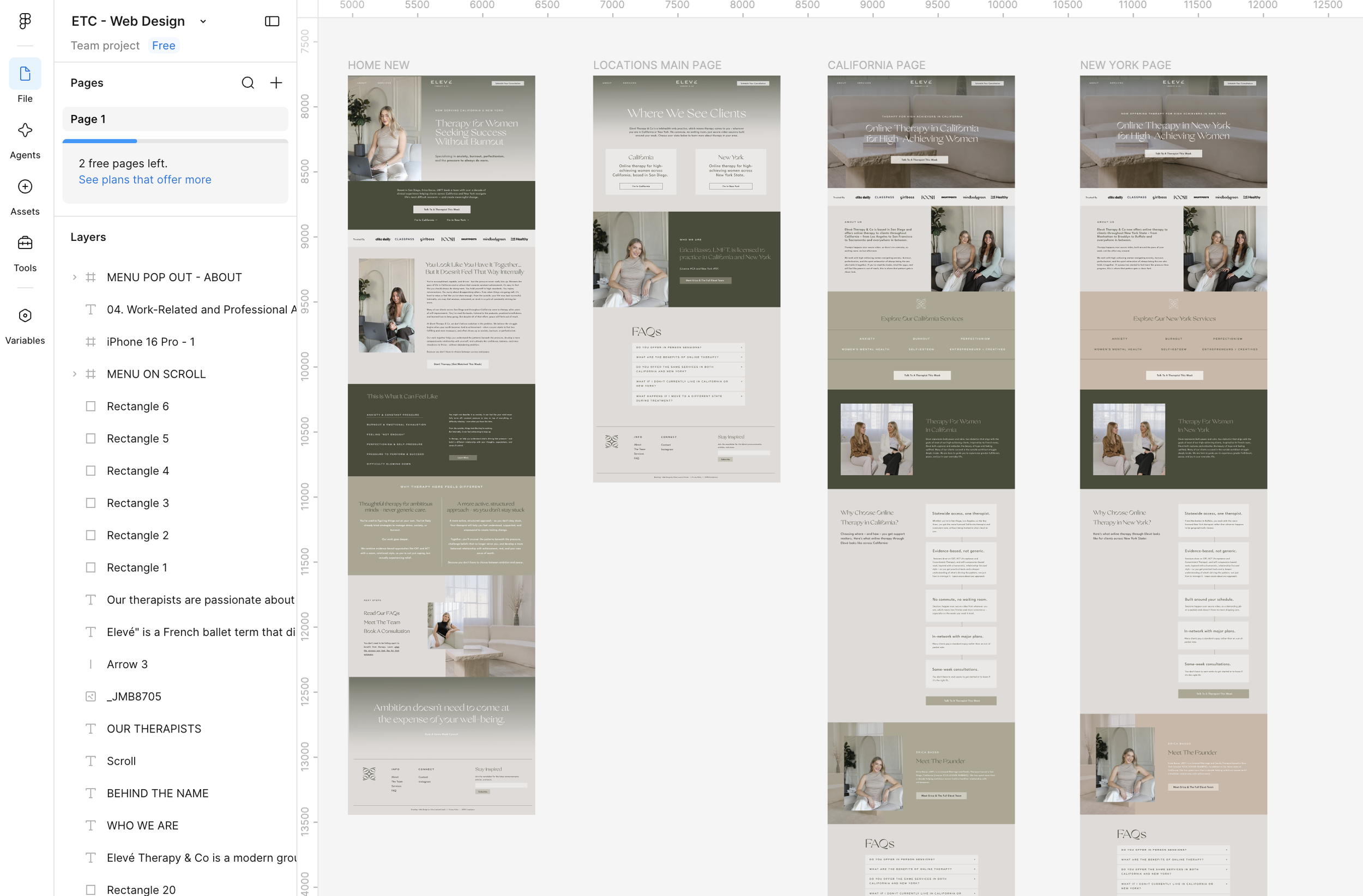 a custom showit web designer for therapist