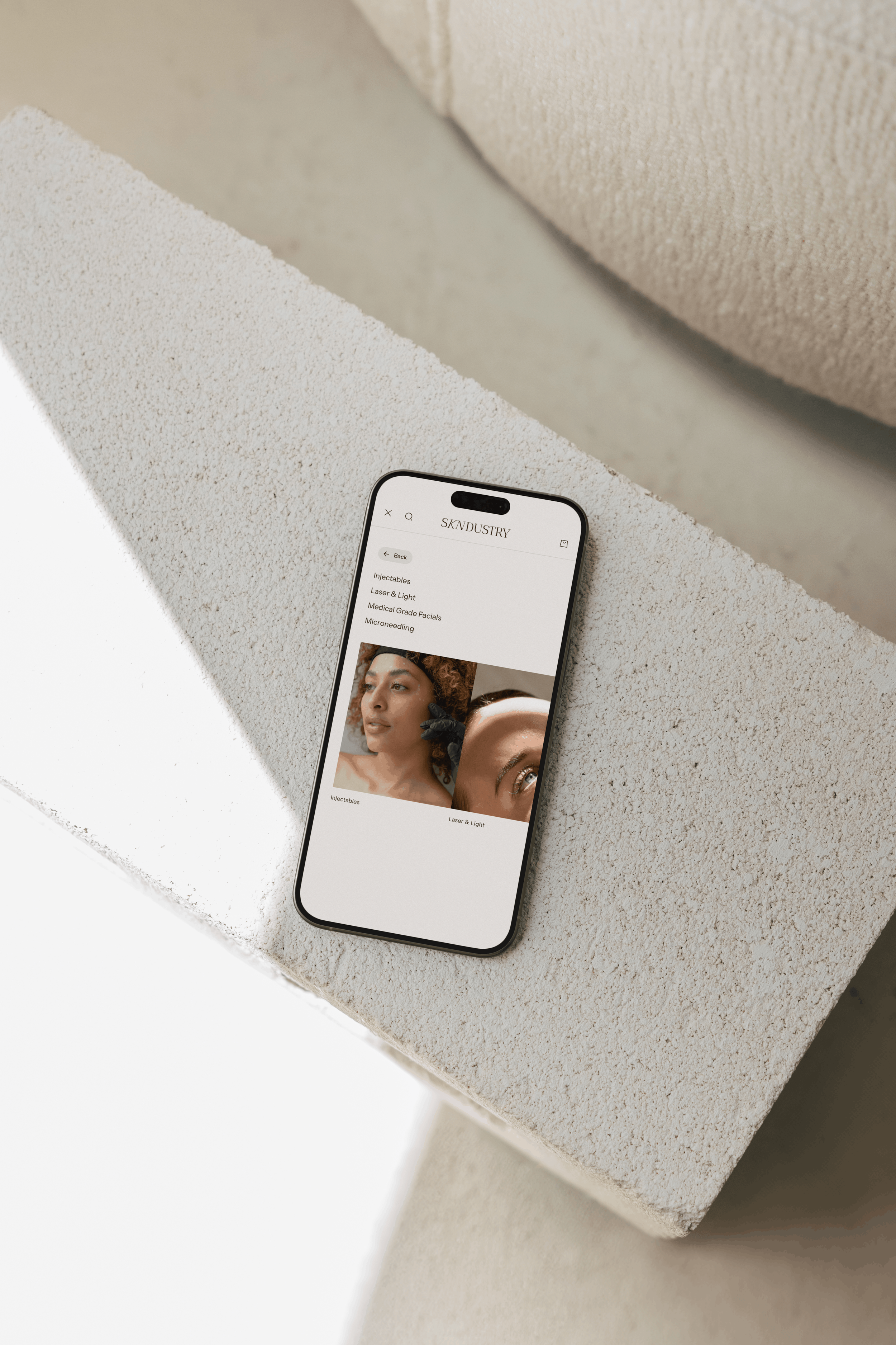 high converting med spa website example
