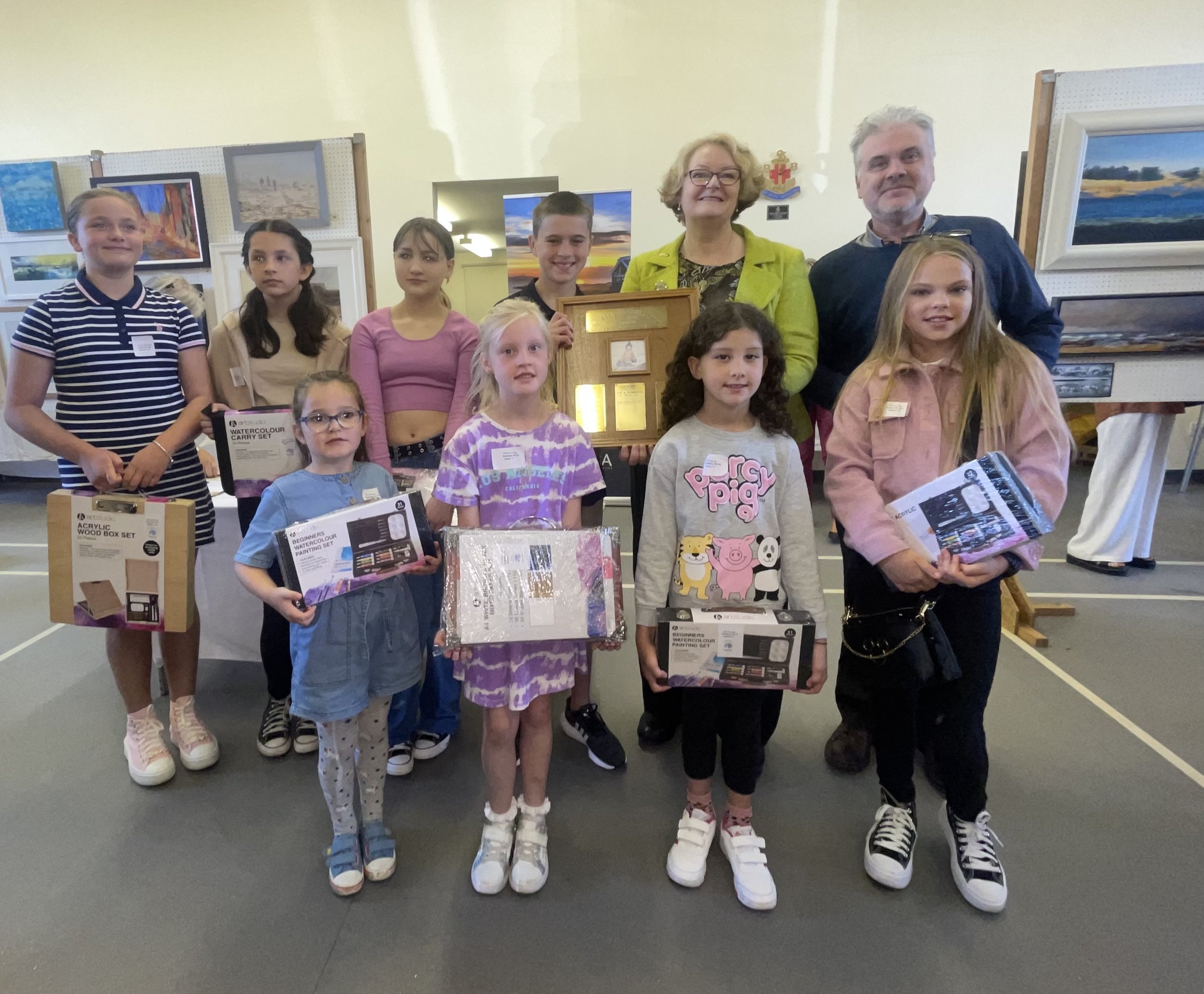 Rita Cotter Prizewinners with Phillipa Whitford MP and President Paul Nelis