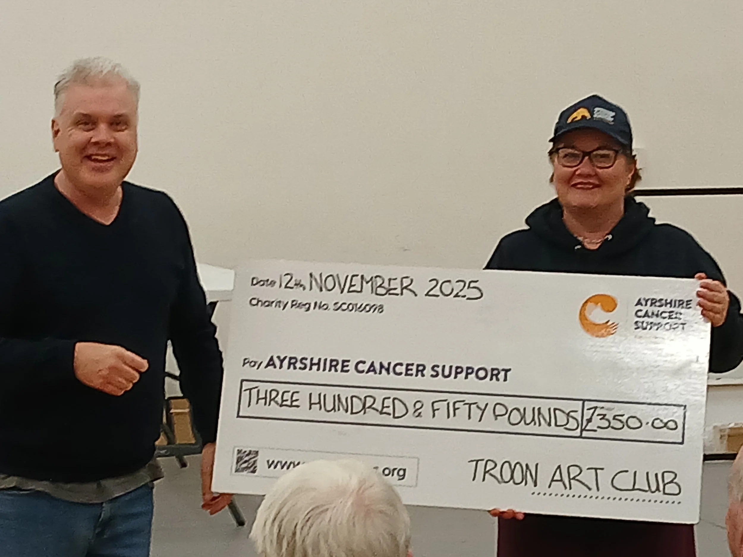Donation to Cancer Support Ayrshire