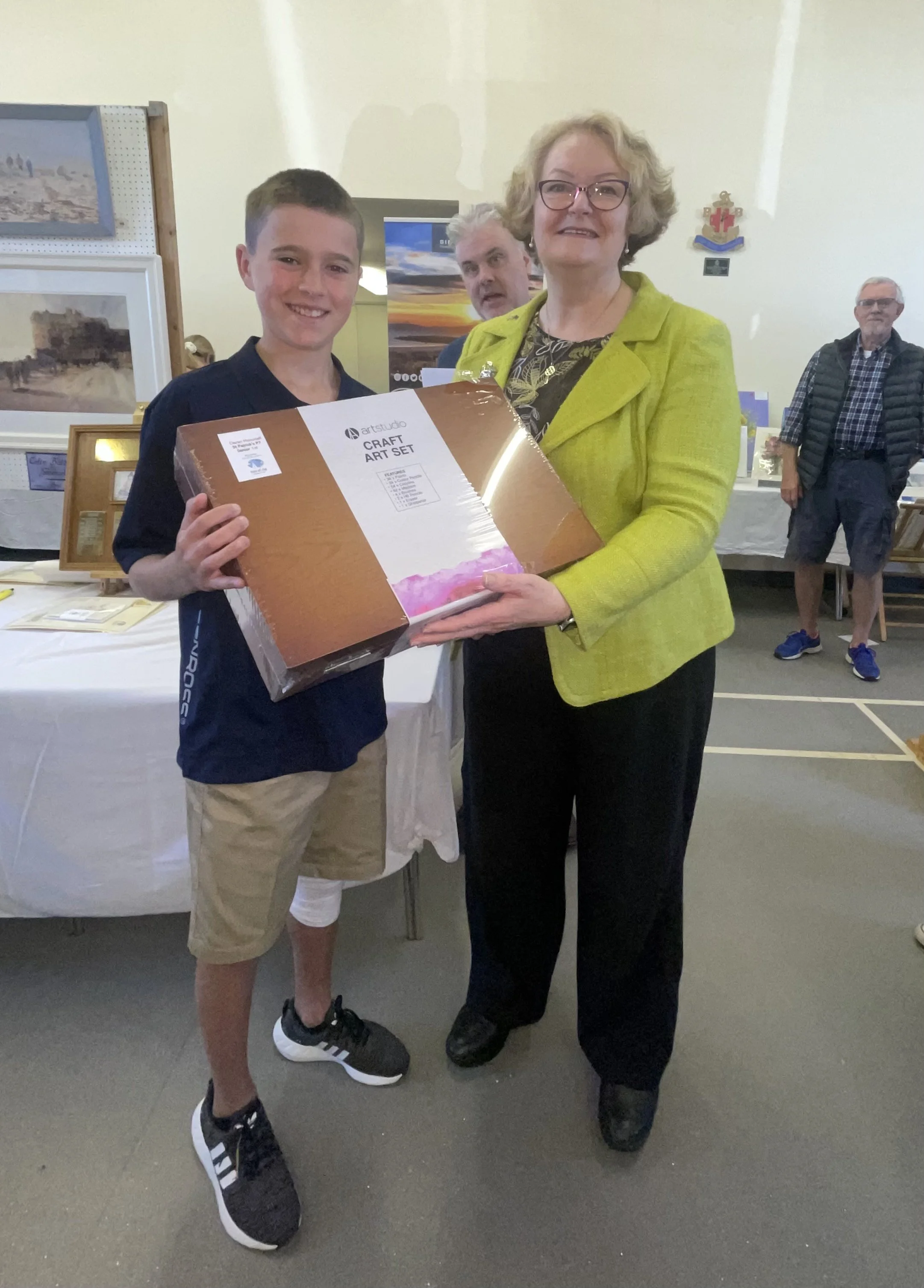 Rita Cotter Prize (Senior Section 1st Prize) Ciaran Moncrieff P7  St Patrick’s Primary with Phillipa Whitford MP