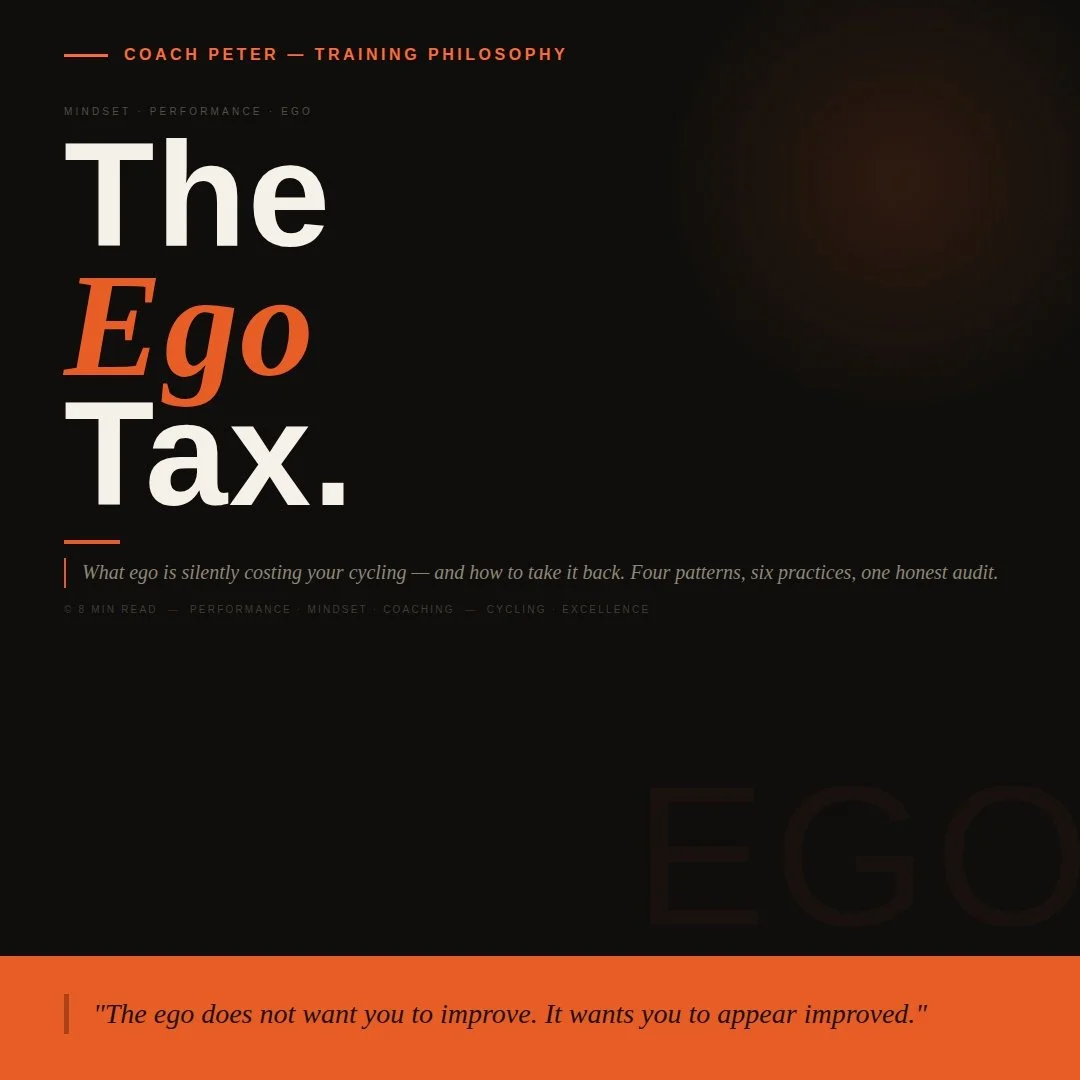 The Ego Tax — what it's quietly costing your cycling