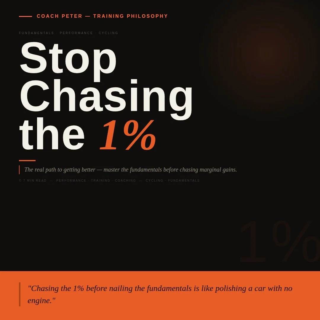 Stop Chasing the 1% — The Real Path to Getting Better