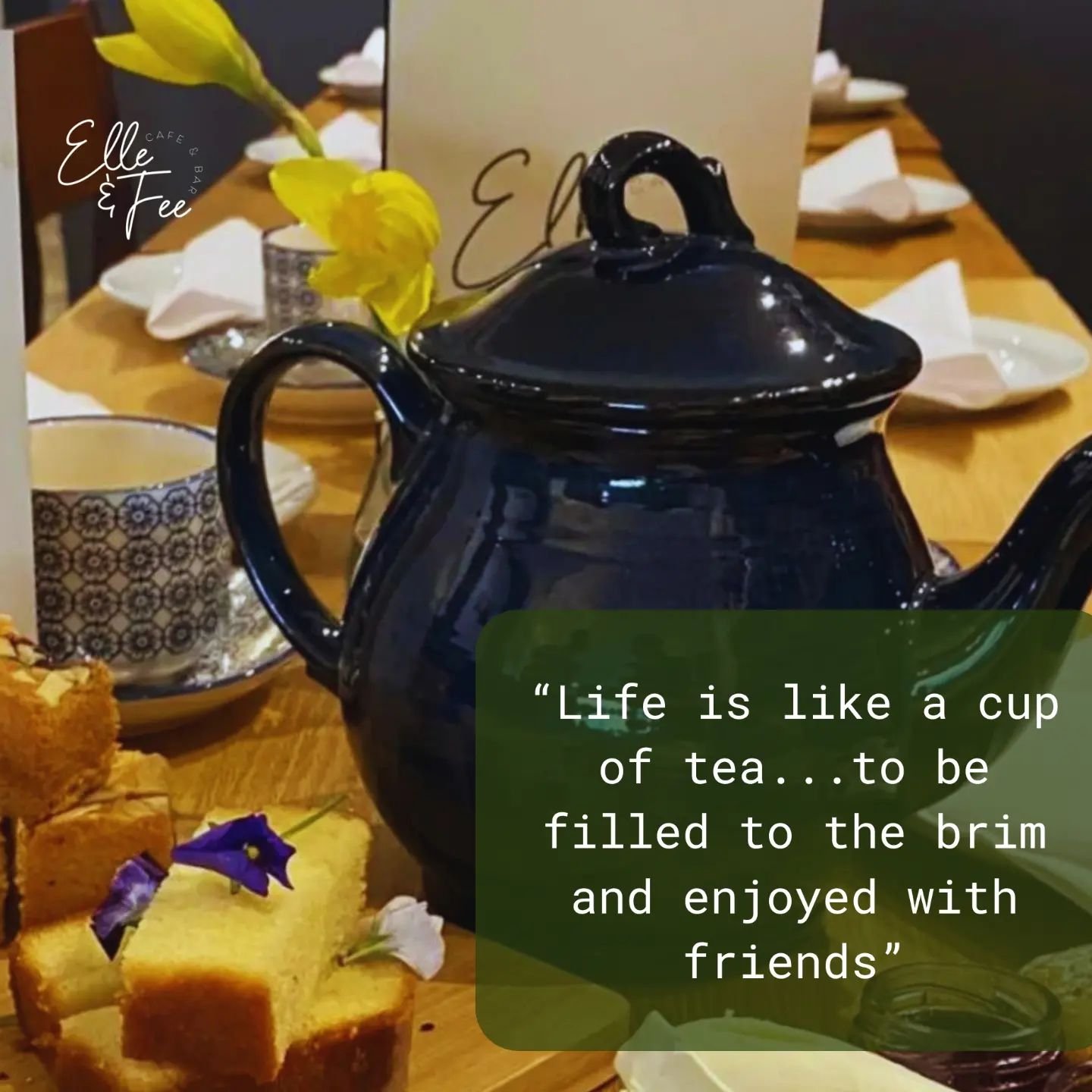 &quot;Life is like a cup of tea...to be filled to the brim and enjoyed with friends&quot;

Yesterday was National Tea Day so here is your motivation to have the perfect brew surrounded by friends. 

#surreyrestaurant #surreycafe #surreybrunch #ashfor