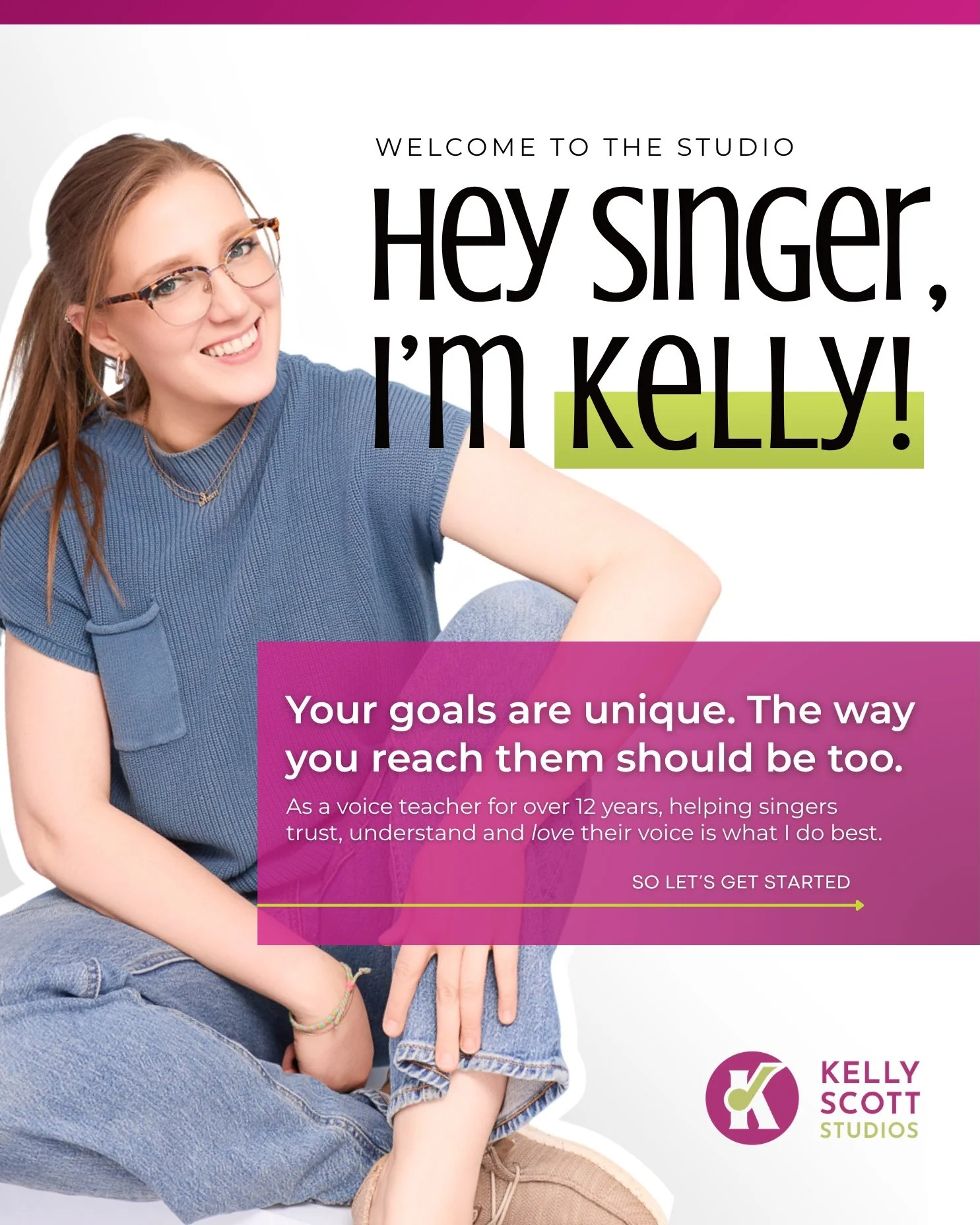 Hey, let&rsquo;s work together! 🎤✨  👋🏼 I&rsquo;m Kelly, your friendly neighborhood voice teacher, singing voice rehabilitation specialist, music director, and mom to a monster truck obsessed 5 year old.  Whether you&rsquo;re looking to build confi