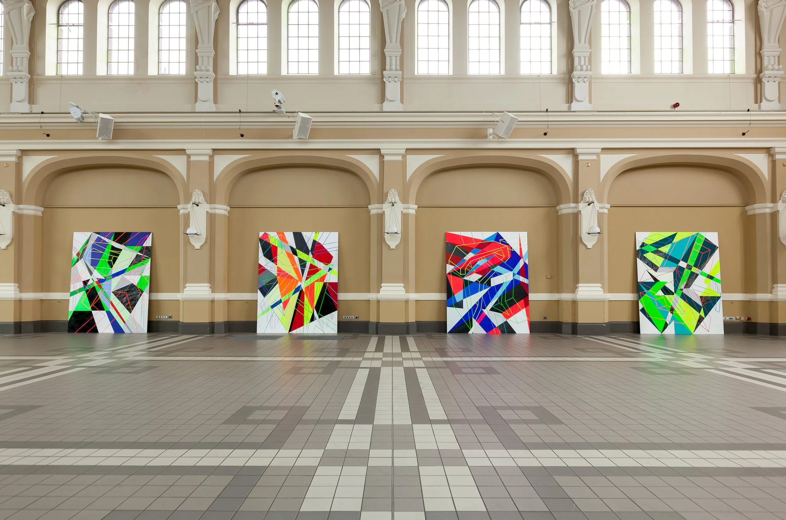 Installation view, Generatorenhalle Viersen, 2015