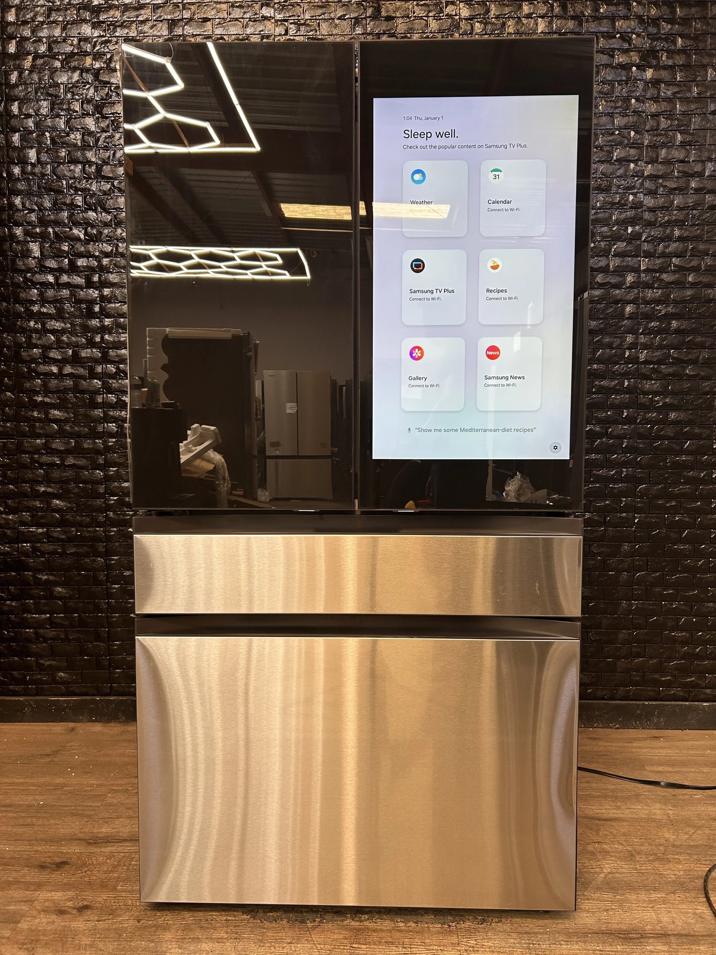 SAMSUNG FAMILY HUB BESPOKE REFRIGERATOR BLACK GLASS TOP PANELS