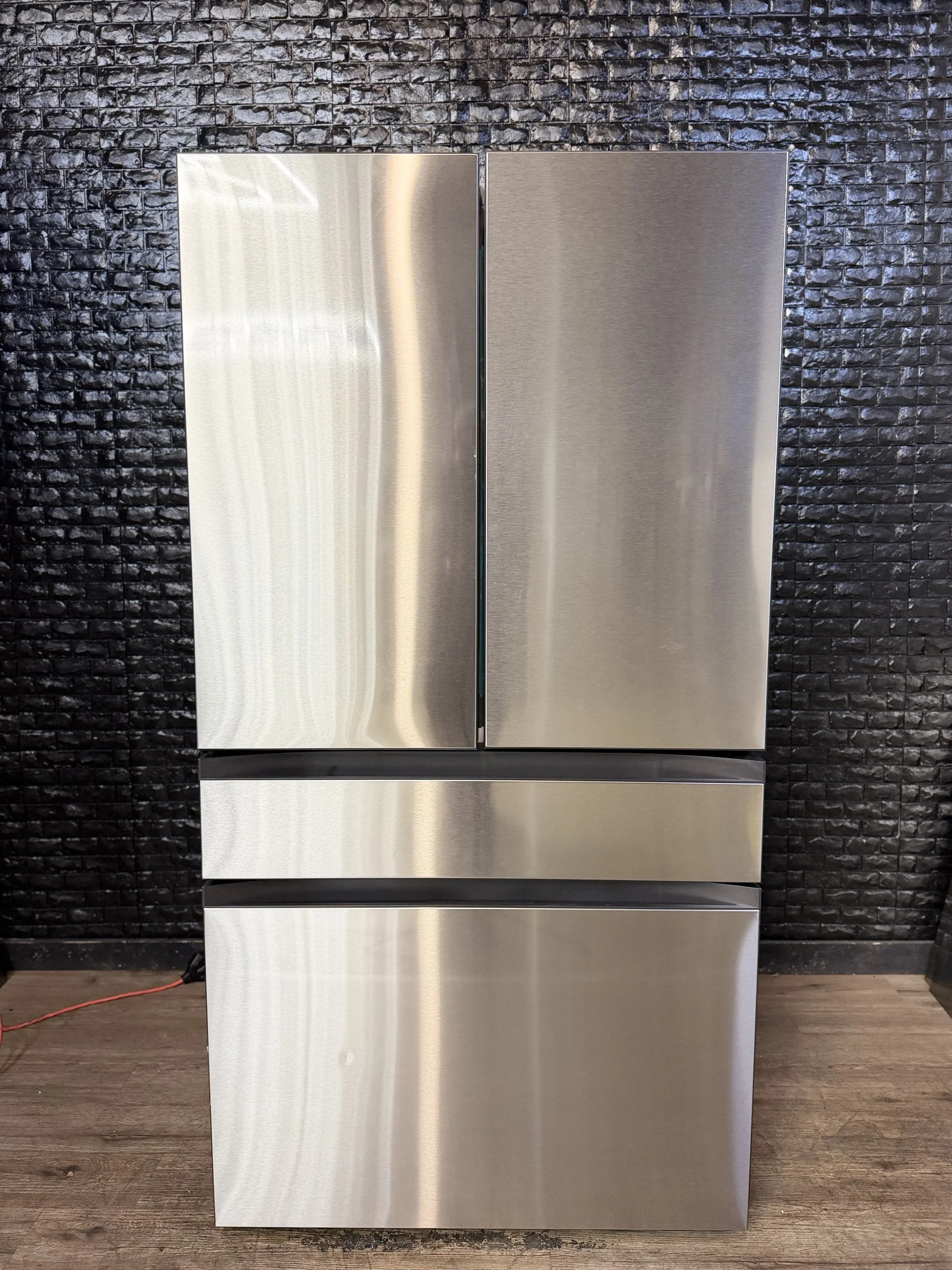 SAMSUNG 4-DOOR BESPOKE REFRIGERATOR (SILVER PANELS)